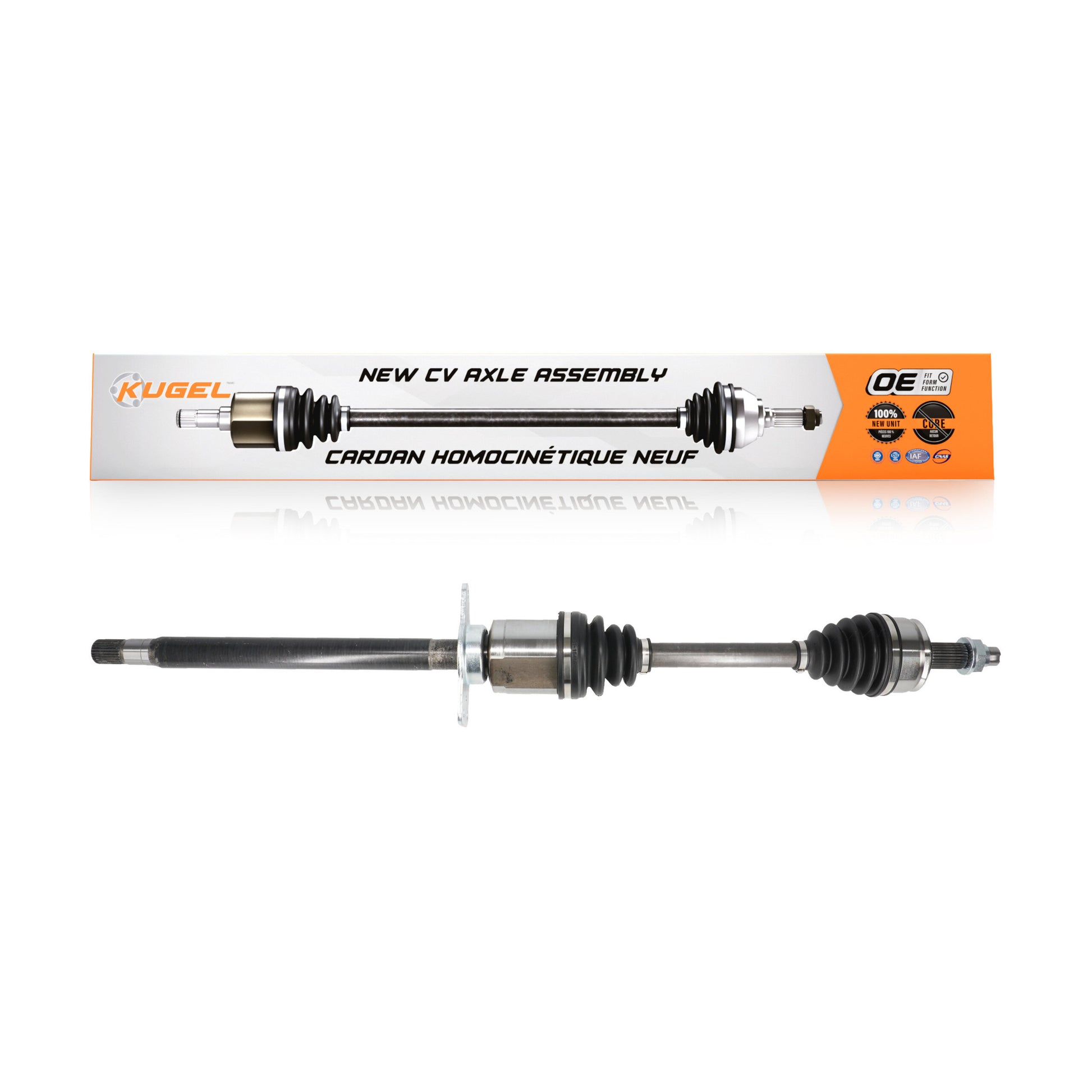 Kugel NCV-CH12103 CV Axle Shaft for 2013-2016 Dodge Dart - Front Right