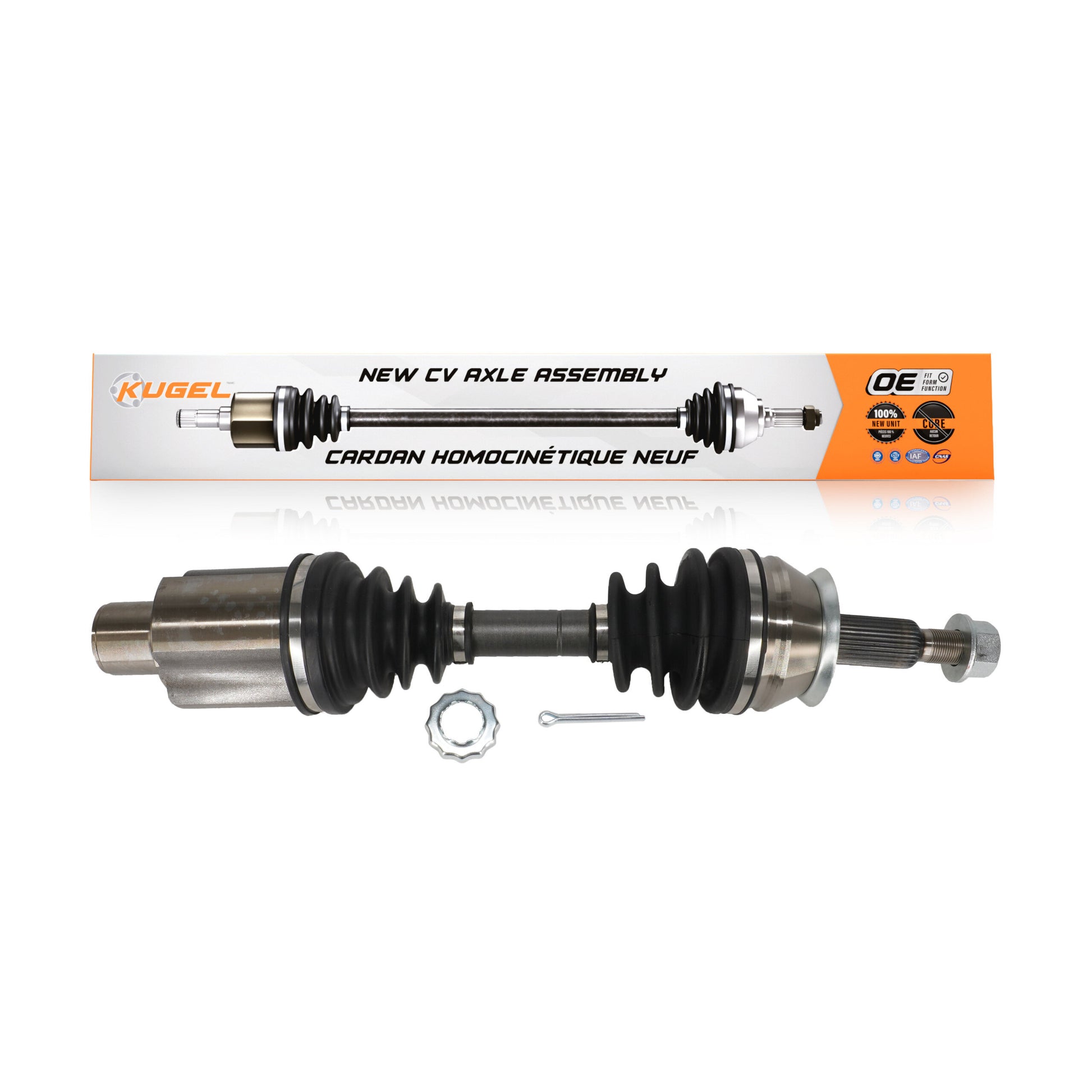 Kugel NCV-CH12178 CV Axle Shaft for 2001-2004 Dodge Dakota, Dodge Durango - Front Left, Front Right
