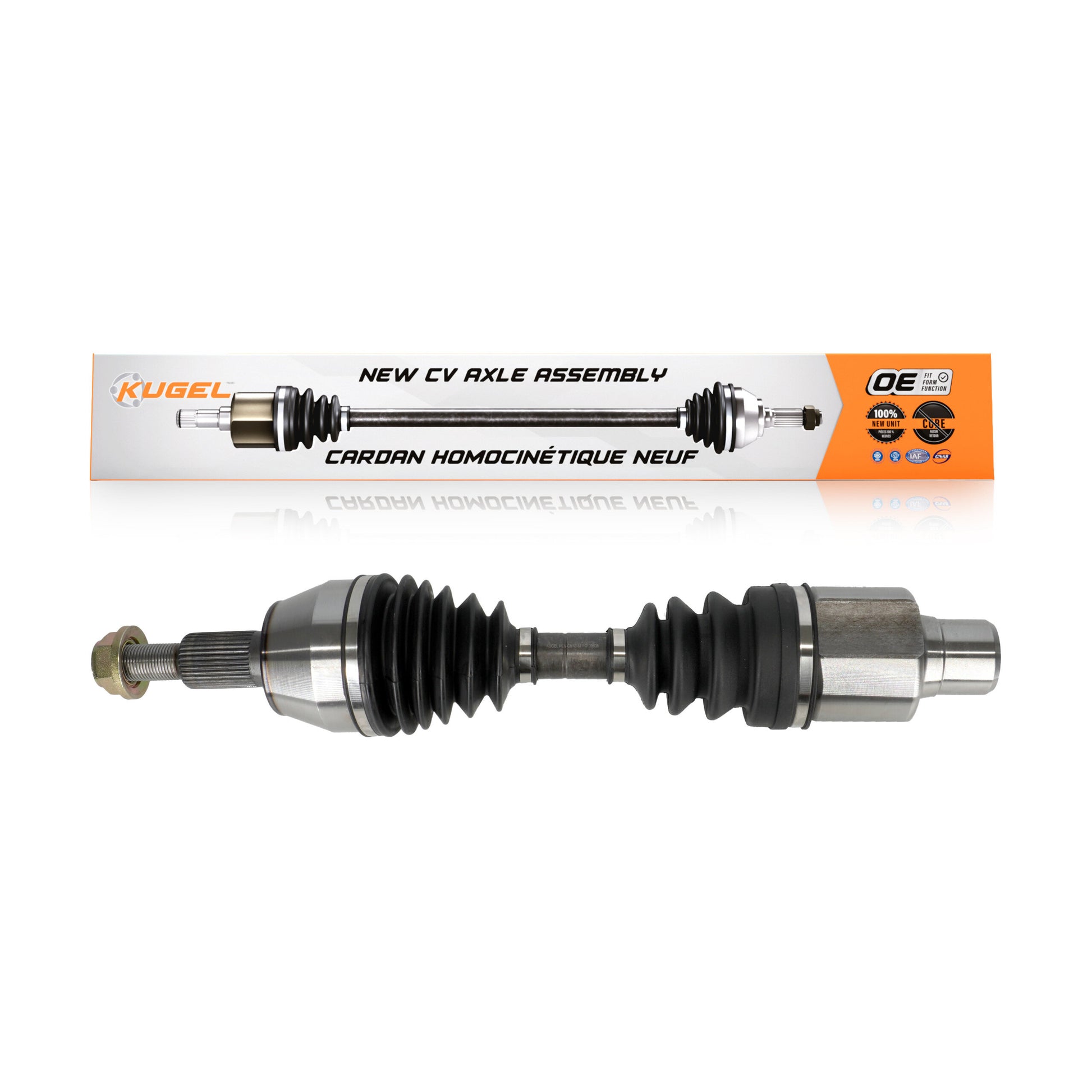 Kugel NCV-CH12187 CV Axle Shaft for 2005-2011 Ram Dakota, Mitsubishi Raider, Dodge Dakota - Front Left, Front Right