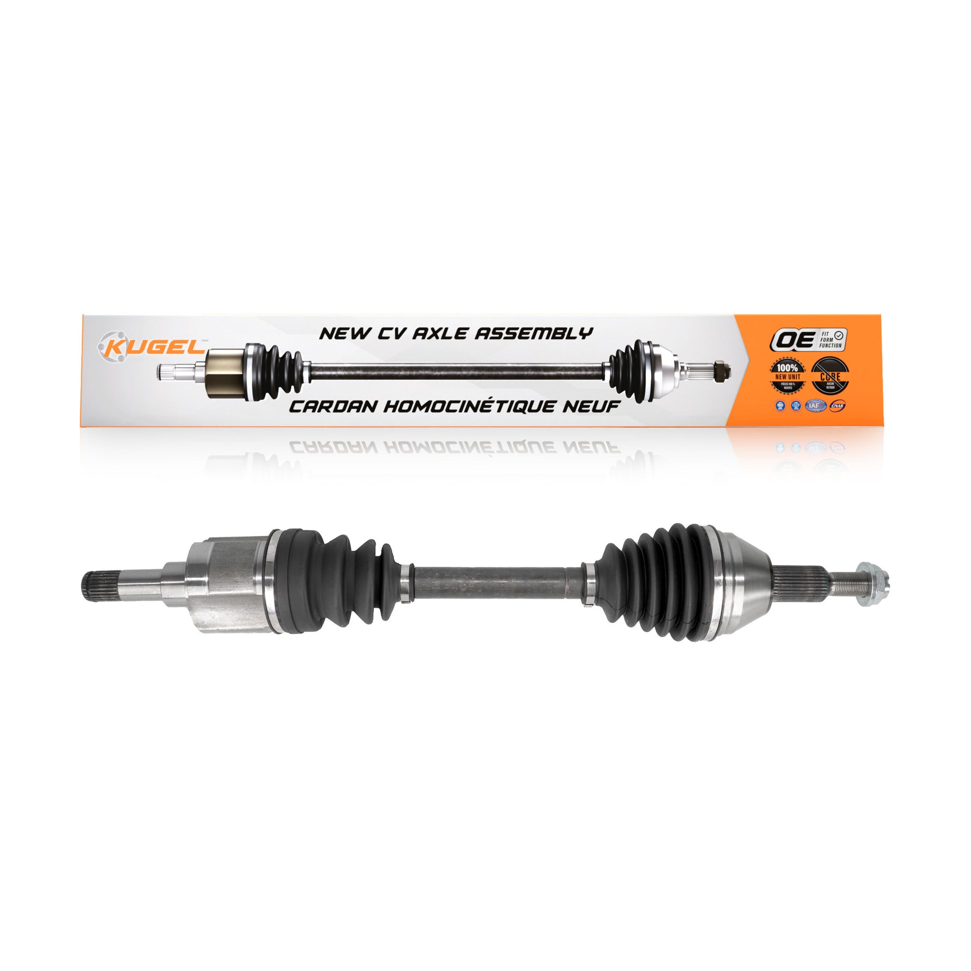Kugel NCV-CH12503 CV Axle Shaft for 2008-2010 Chrysler Town & Country, Dodge Grand Caravan - Front Left