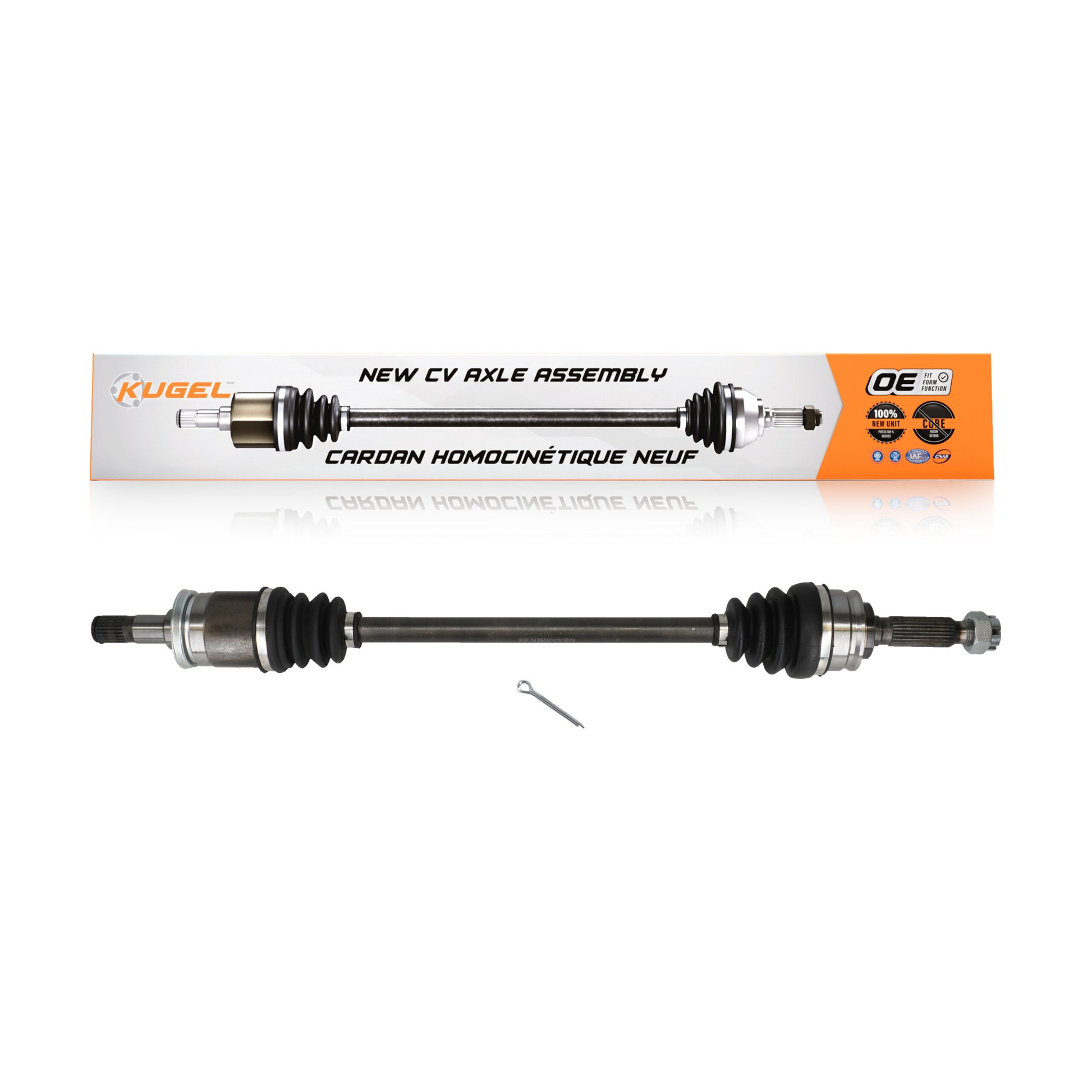 Kugel NCV-CH12600 CV Axle Shaft for 2007-2017 Jeep Compass, Dodge Caliber, Jeep Patriot - Rear Left