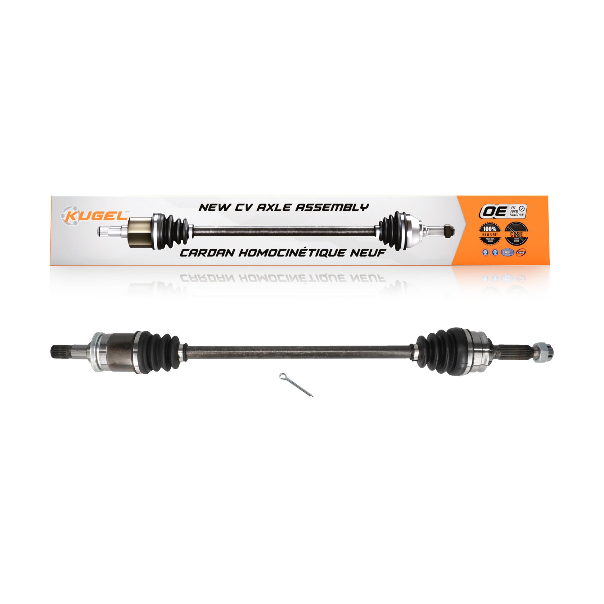 Kugel NCV-CH12601 CV Axle Shaft for 2007-2017 Jeep Compass, Dodge Caliber, Jeep Patriot - Rear Right