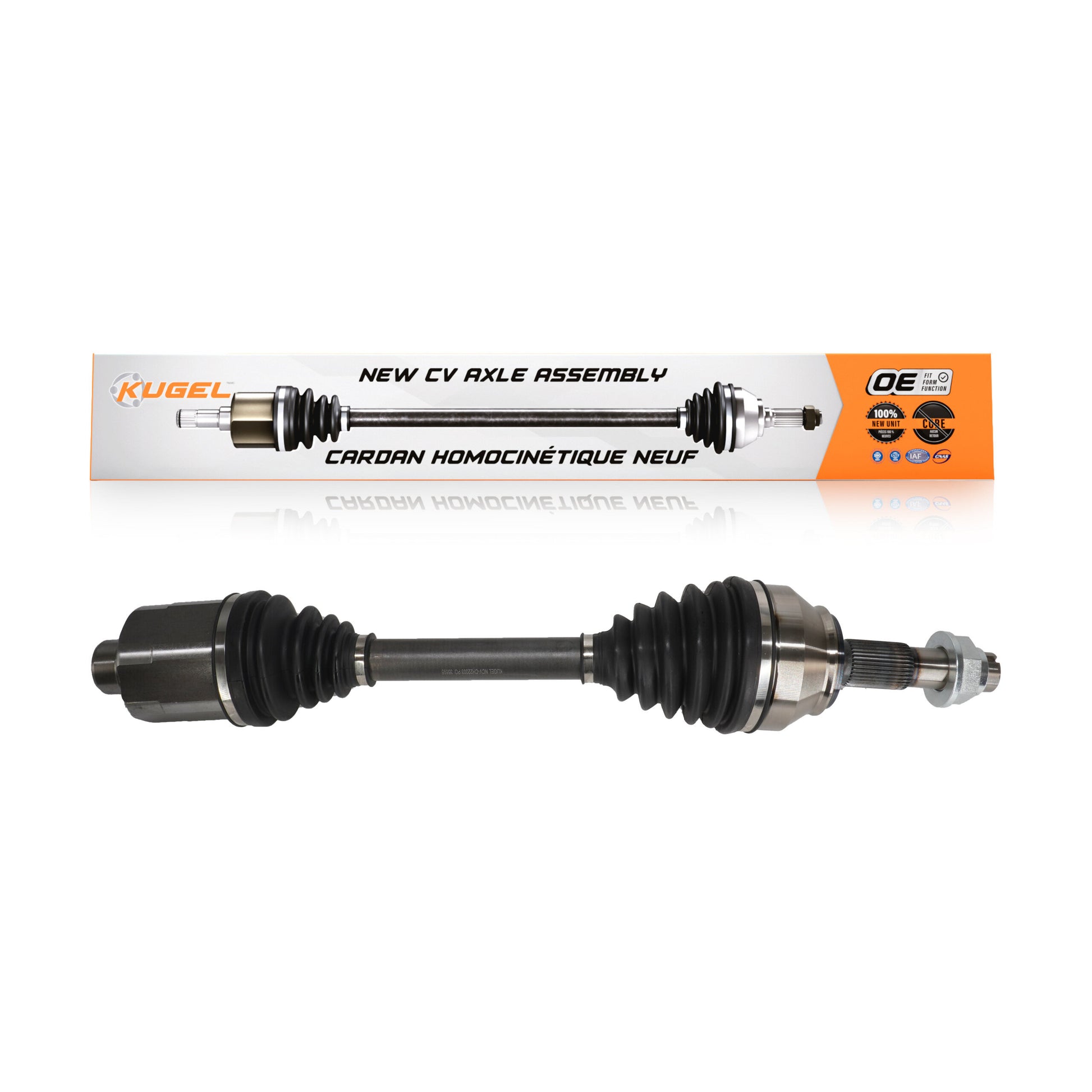 Kugel NCV-CH22003 CV Axle Shaft for 2014-2021 Ram ProMaster 1500, Ram ProMaster 2500, Ram ProMaster 3500 - Front Right