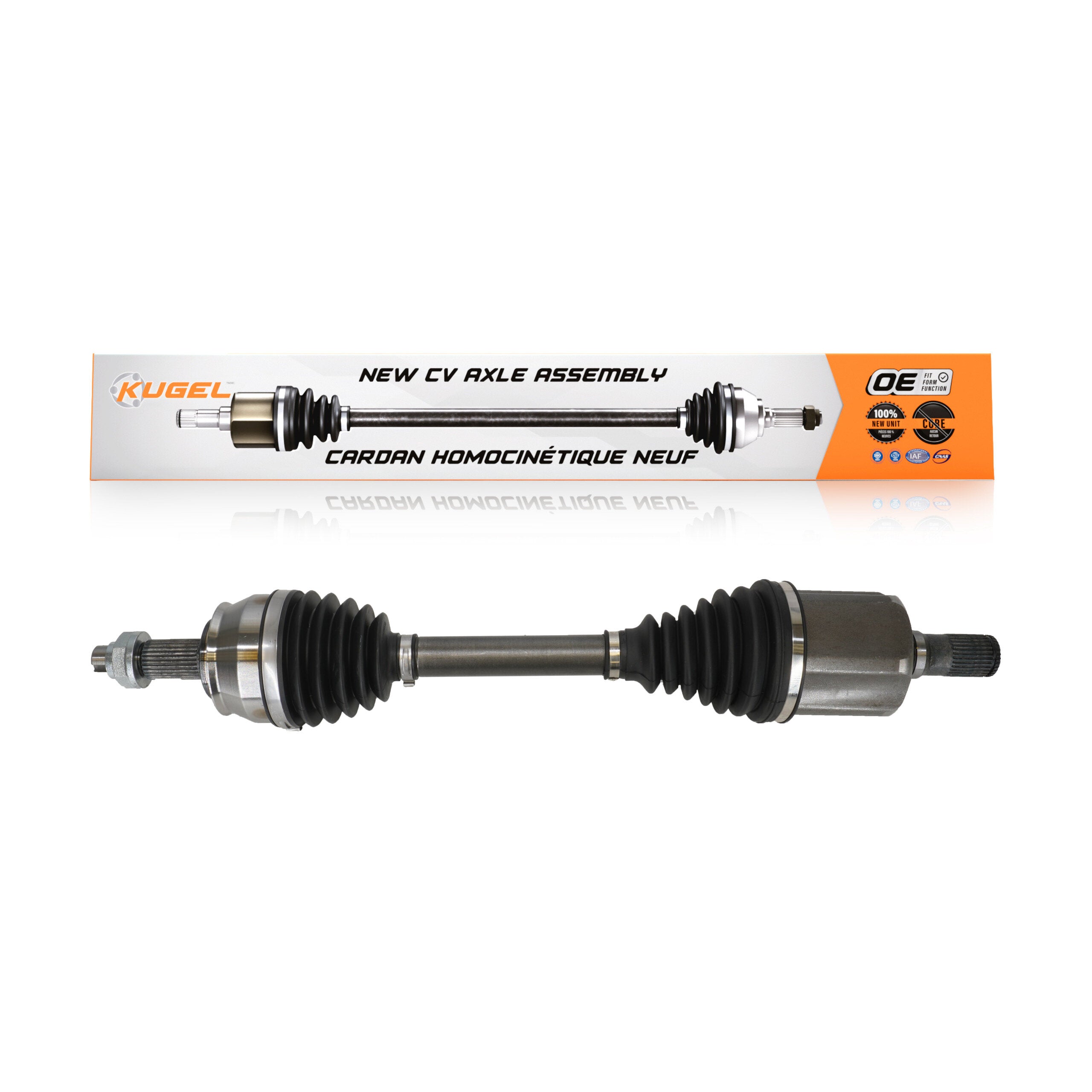 Kugel NCV-CH82002 CV Axle Shaft for 2014-2018 Jeep Cherokee - Front Right