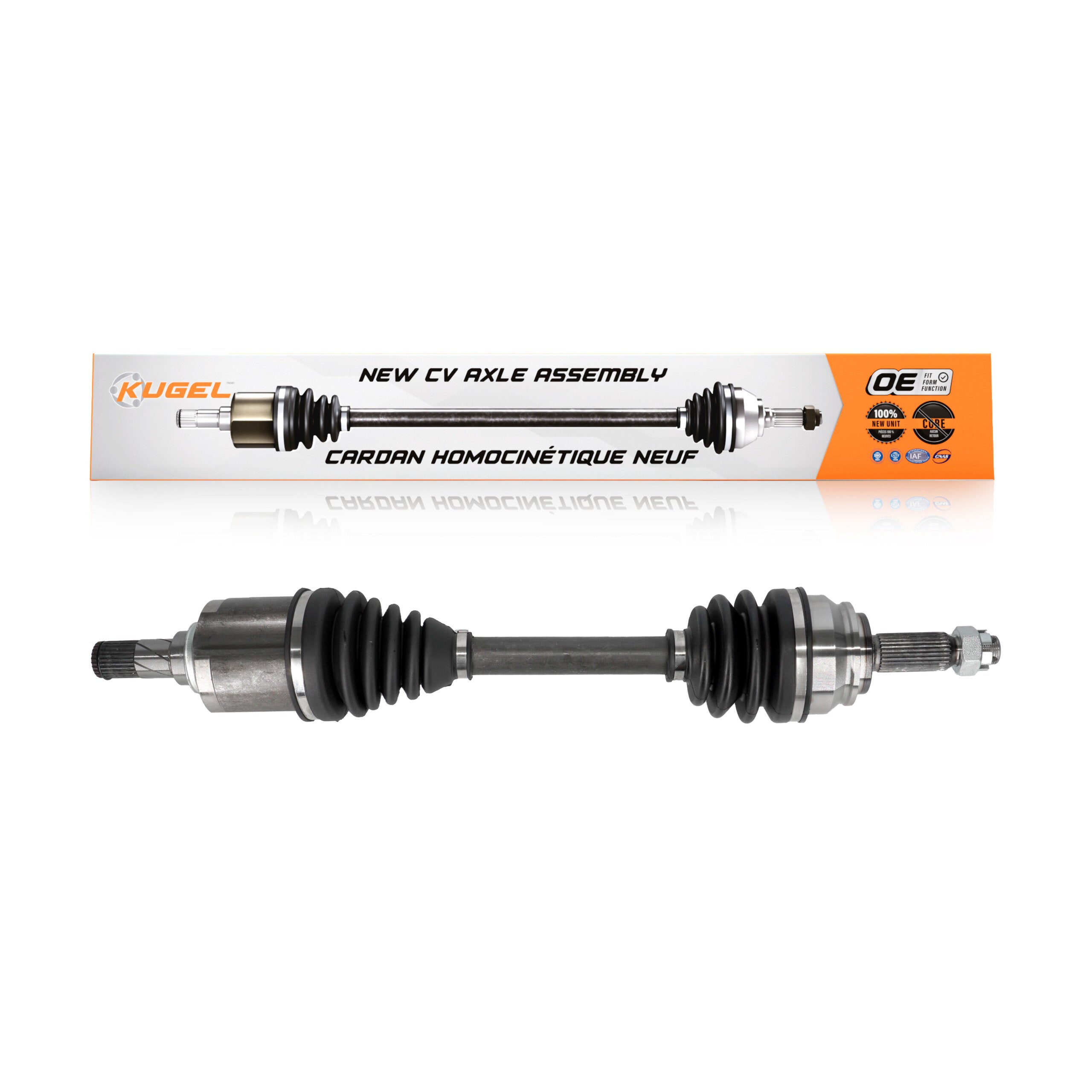 Kugel NCV-CH82017 CV Axle Shaft for 2007-2017 Jeep Compass, Jeep Patriot, Dodge Caliber - Front Left
