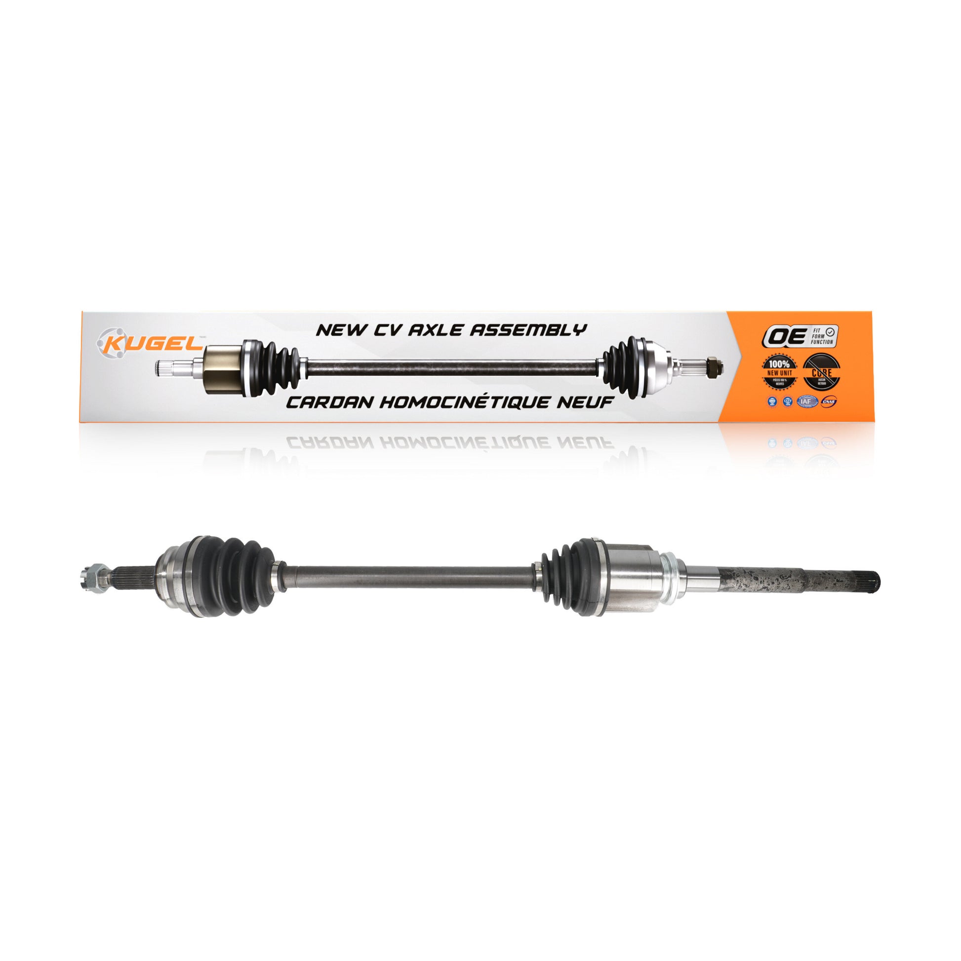 Kugel NCV-CH82022 CV Axle Shaft for 2007-2017 Jeep Patriot, Jeep Compass, Dodge Caliber - Front Right