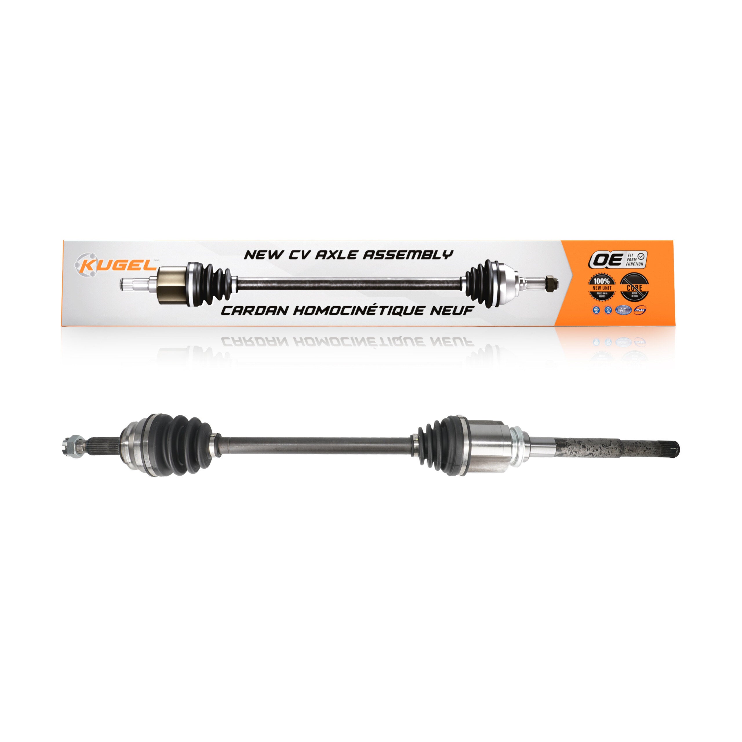 Kugel NCV-CH82022 CV Axle Shaft for 2007-2017 Jeep Patriot, Jeep Compass, Dodge Caliber - Front Right