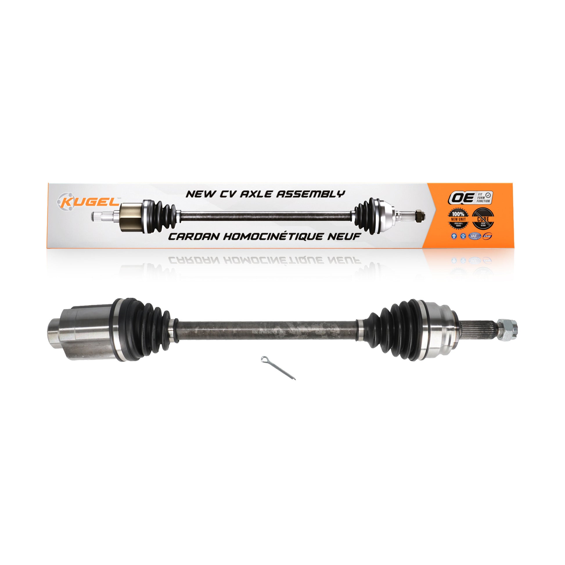Kugel NCV-CH82056 CV Axle Shaft for 2014-2017 Jeep Compass, Jeep Patriot - Front Right