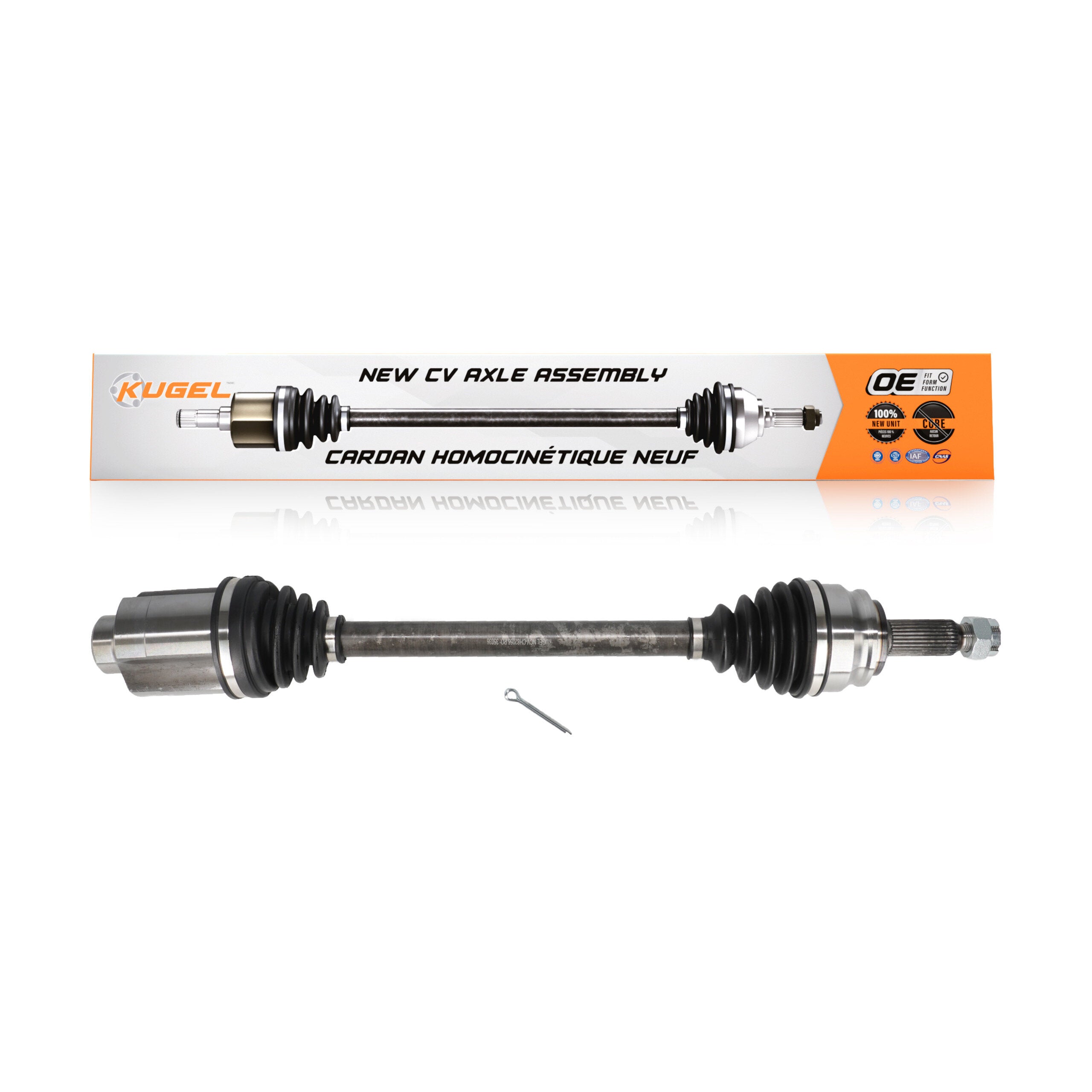 Kugel NCV-CH82056 CV Axle Shaft for 2014-2017 Jeep Compass, Jeep Patriot - Front Right