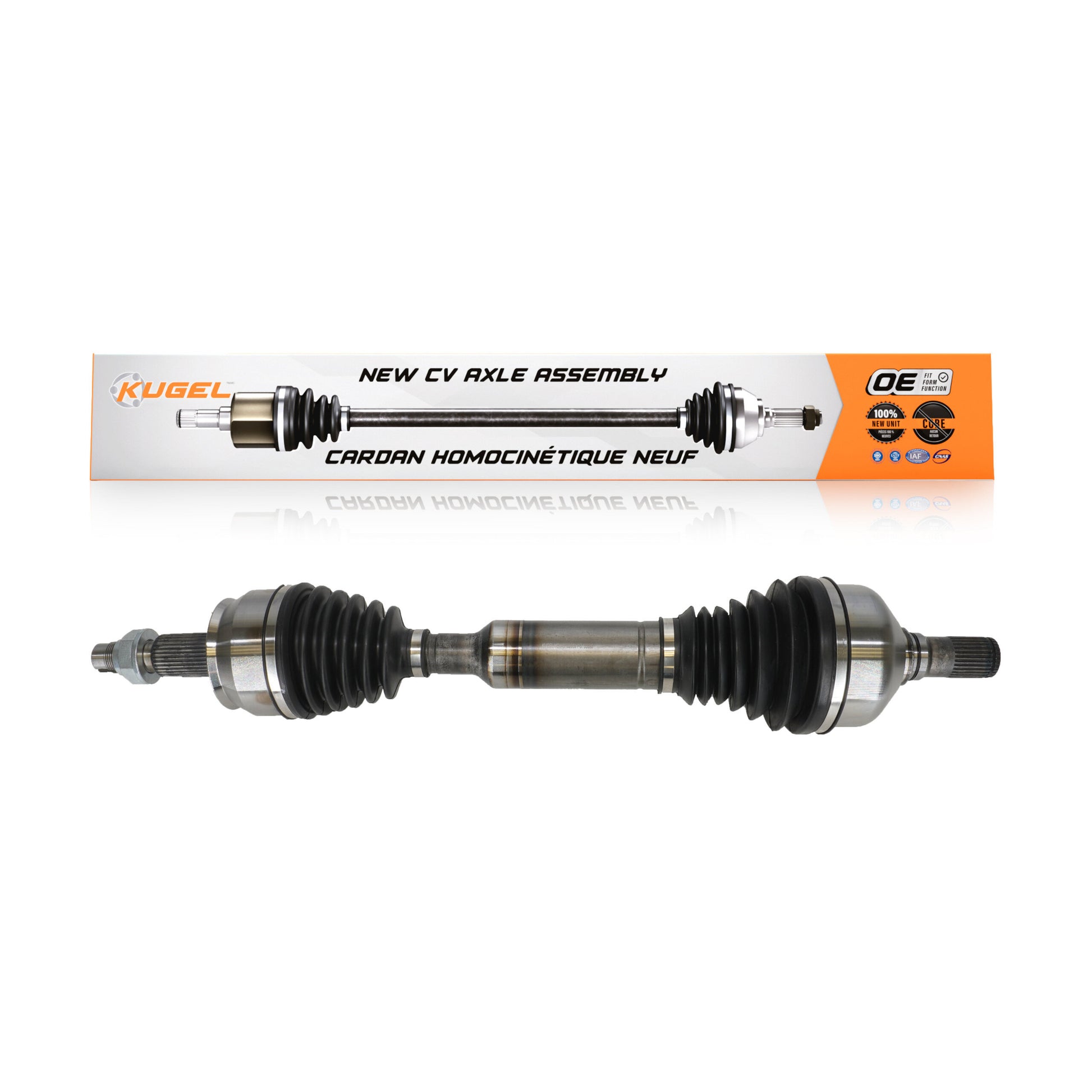Kugel NCV-CH82059 CV Axle Shaft for 2014-2018 Jeep Cherokee - Front Left, Front Right