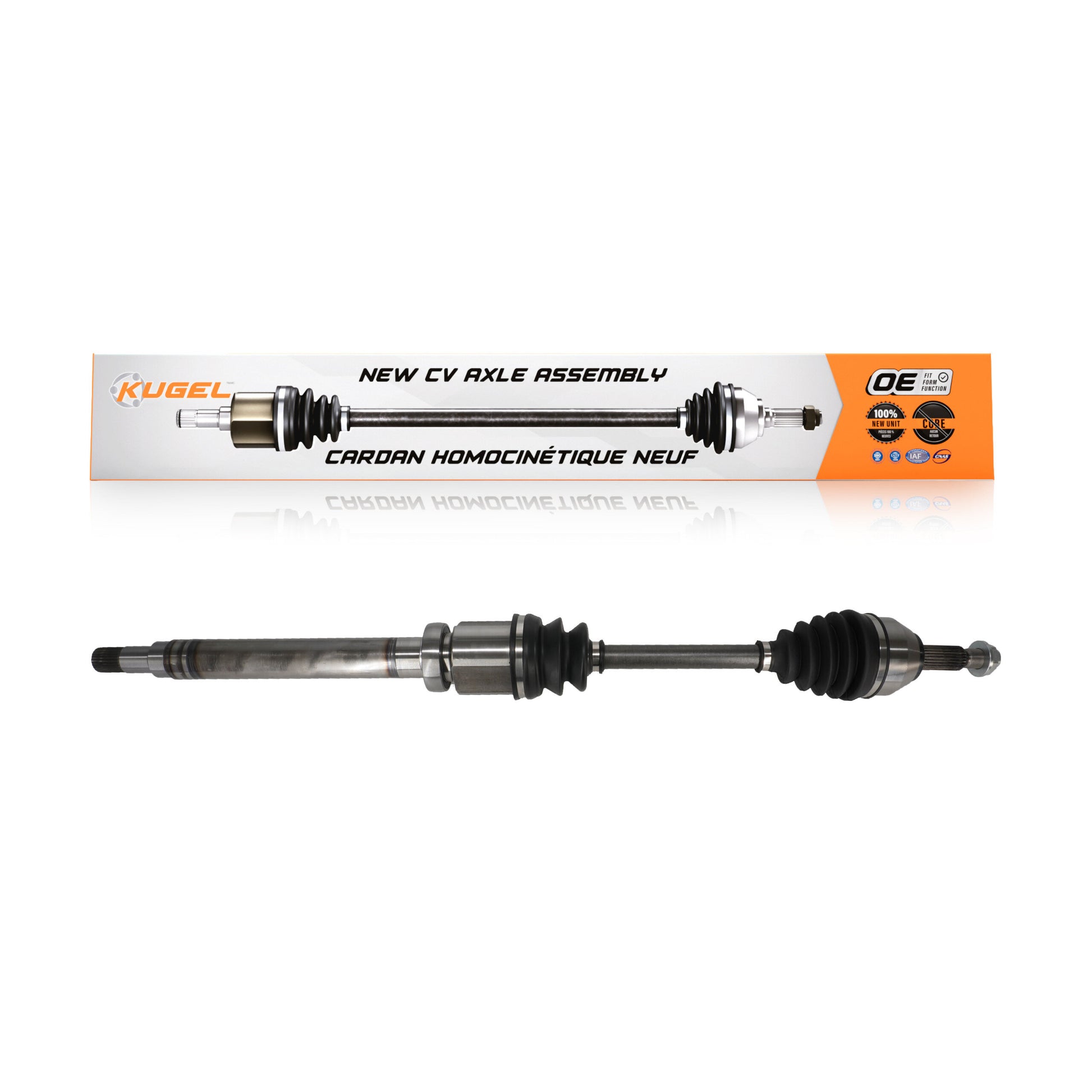 Kugel NCV-FD11000 CV Axle Shaft for 2010-2013 Ford Transit Connect - Front Right