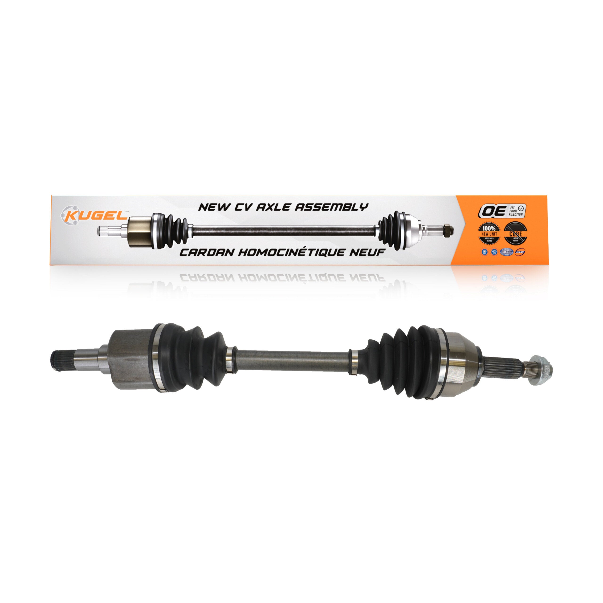 Kugel NCV-FD11001 CV Axle Shaft for 2010-2013 Ford Transit Connect - Front Left