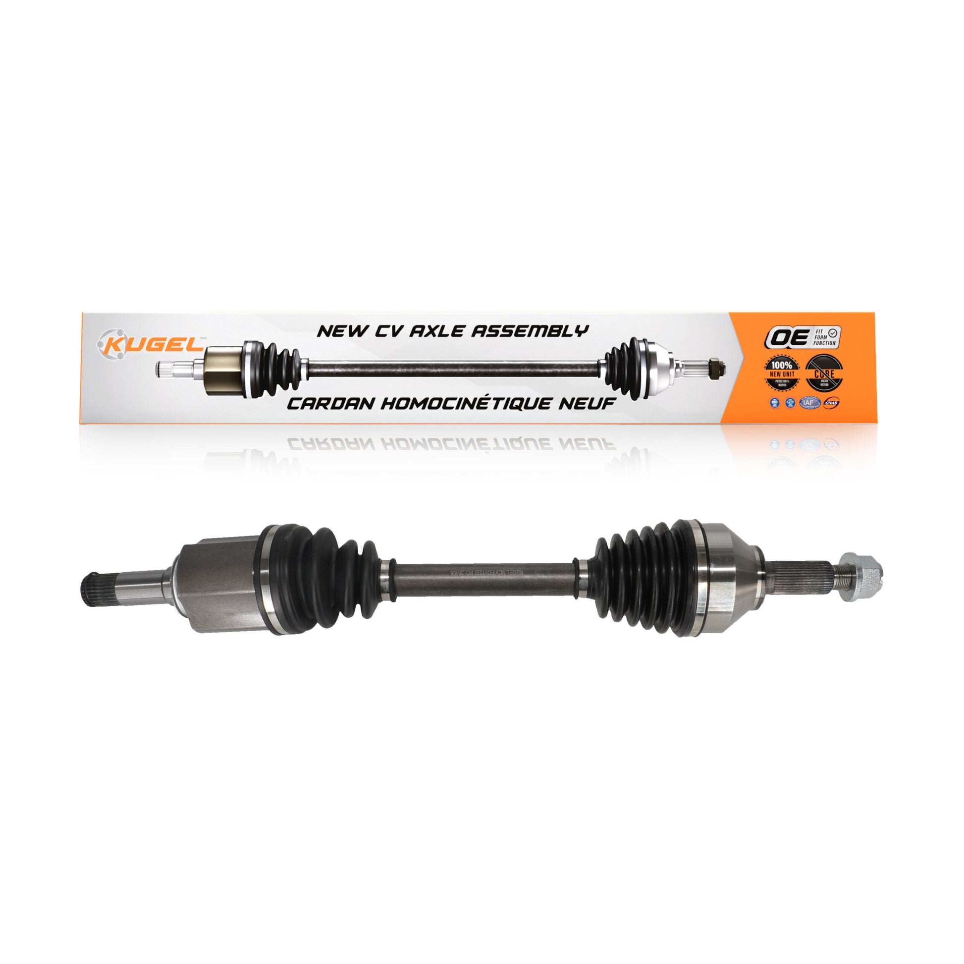 Kugel NCV-FD11032 CV Axle Shaft for 2008-2019 Lincoln MKT, Lincoln MKS, Ford Flex - Front Left