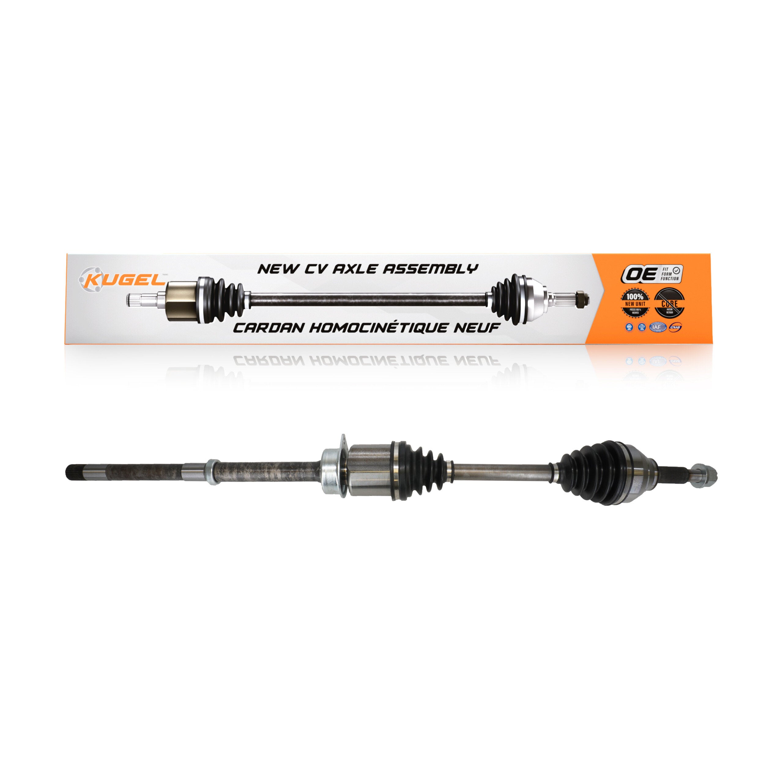 Kugel NCV-FD11051 CV Axle Shaft for 2014-2019 Ford Explorer, Ford Police Interceptor Utility - Front Right