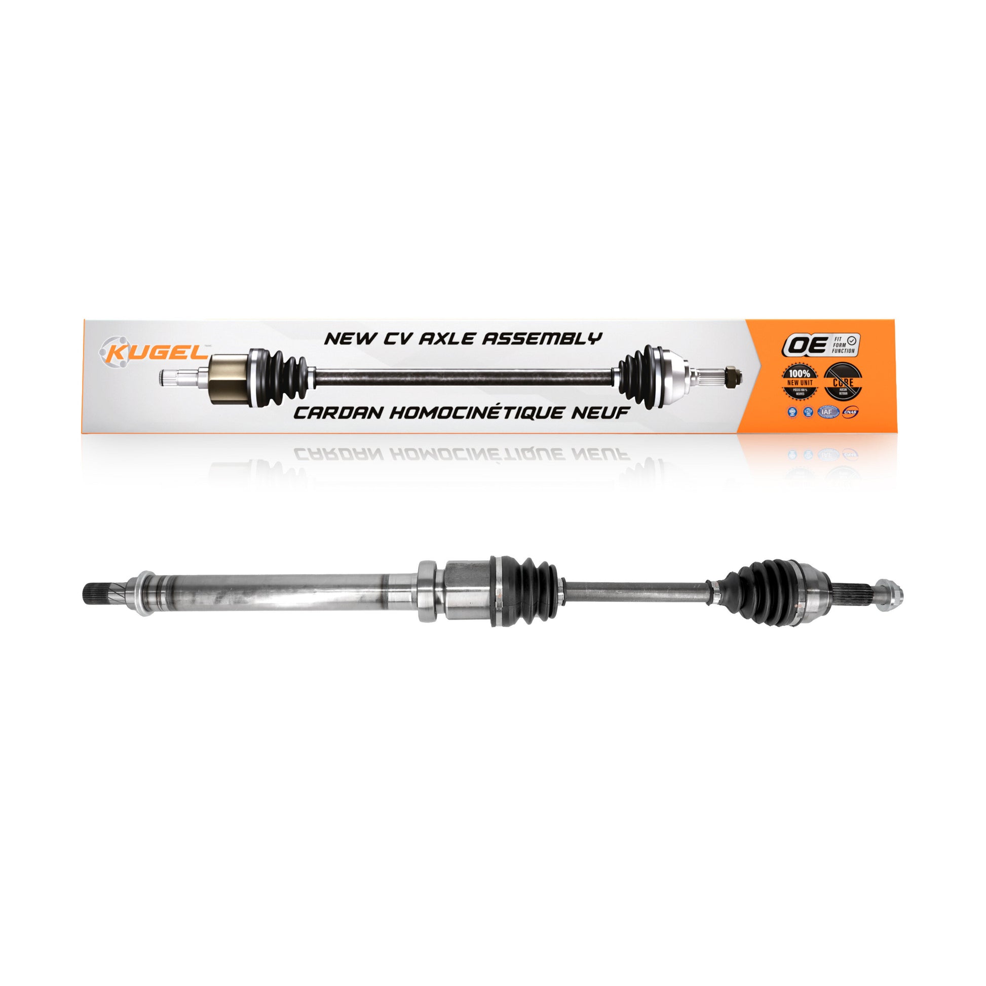 Kugel NCV-FD11054 CV Axle Shaft for 2011-2015 Ford Fiesta - Front Right