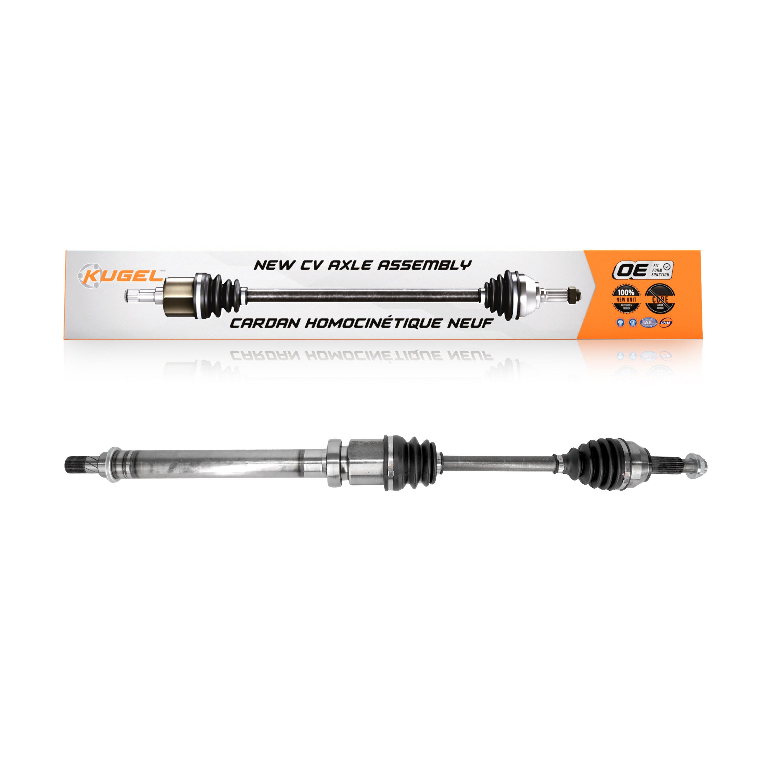 Kugel NCV-FD11054 CV Axle Shaft for 2011-2015 Ford Fiesta - Front Right