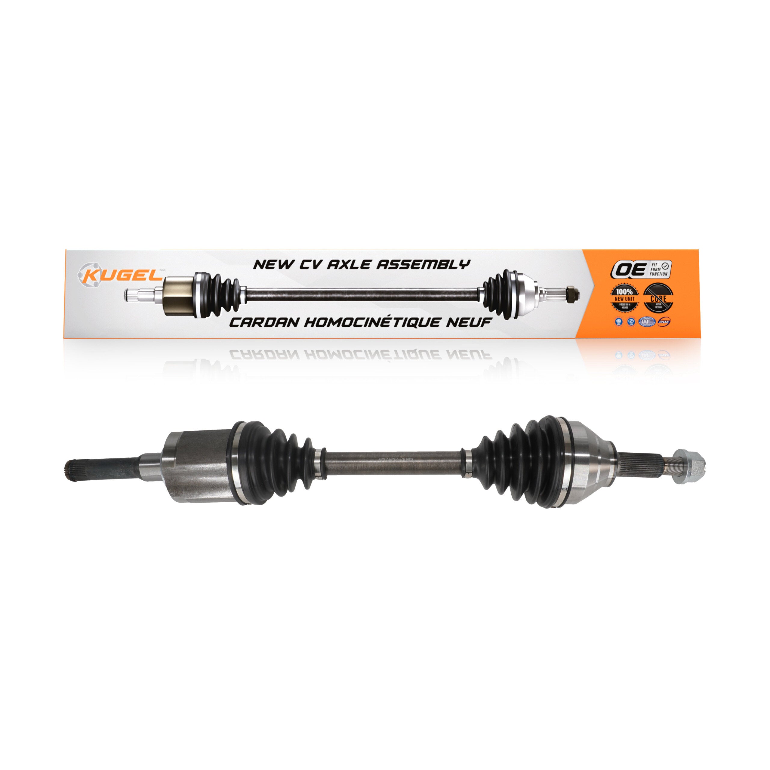 Kugel NCV-FD11070 CV Axle Shaft for 2012-2019 Ford Explorer - Front Left