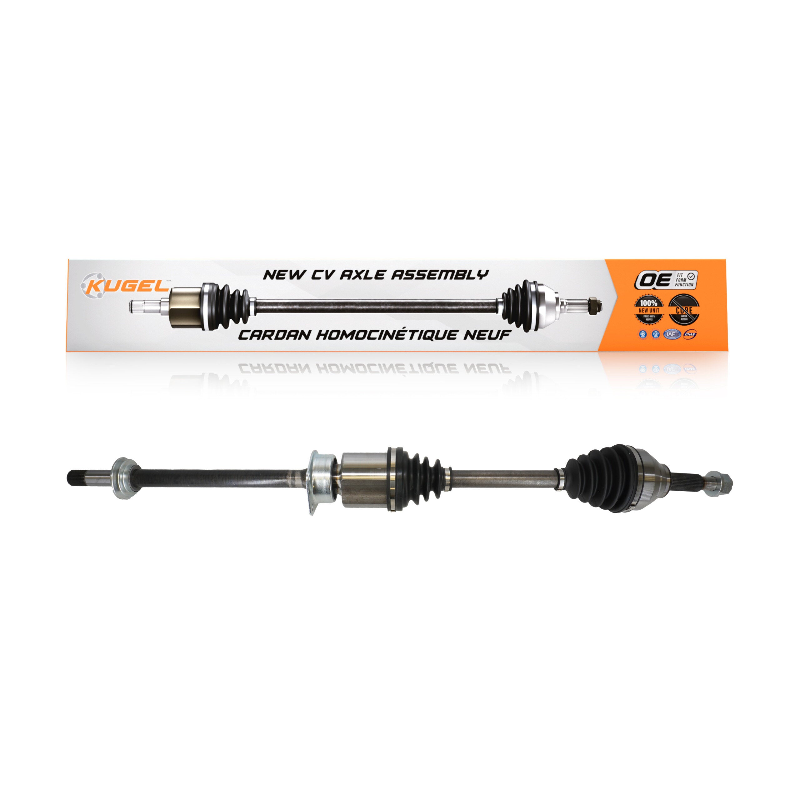Kugel NCV-FD11073 CV Axle Shaft for 2012-2019 Ford Explorer - Front Right