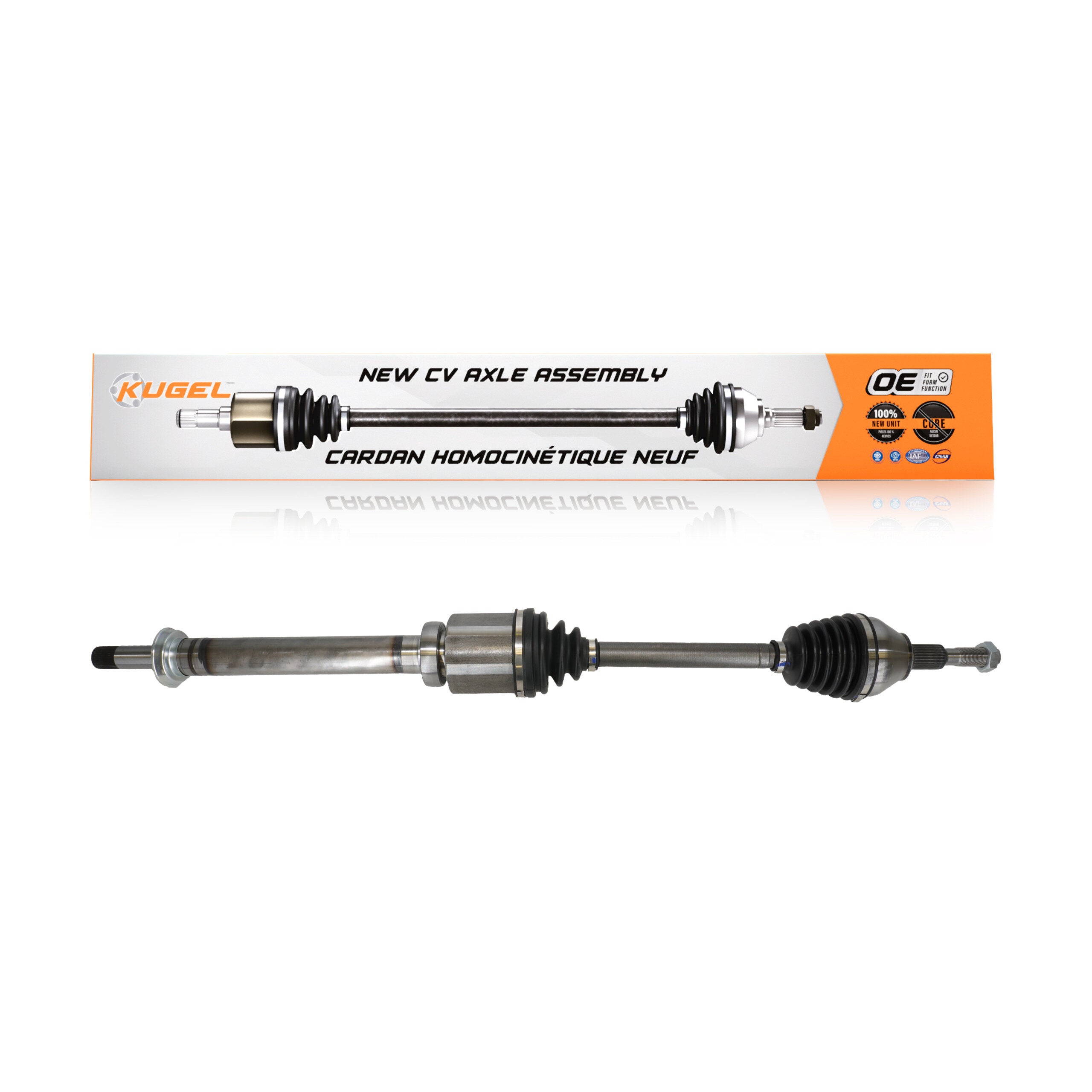 Kugel NCV-FD11118 CV Axle Shaft for 2015-2018 Ford Edge - Front Right