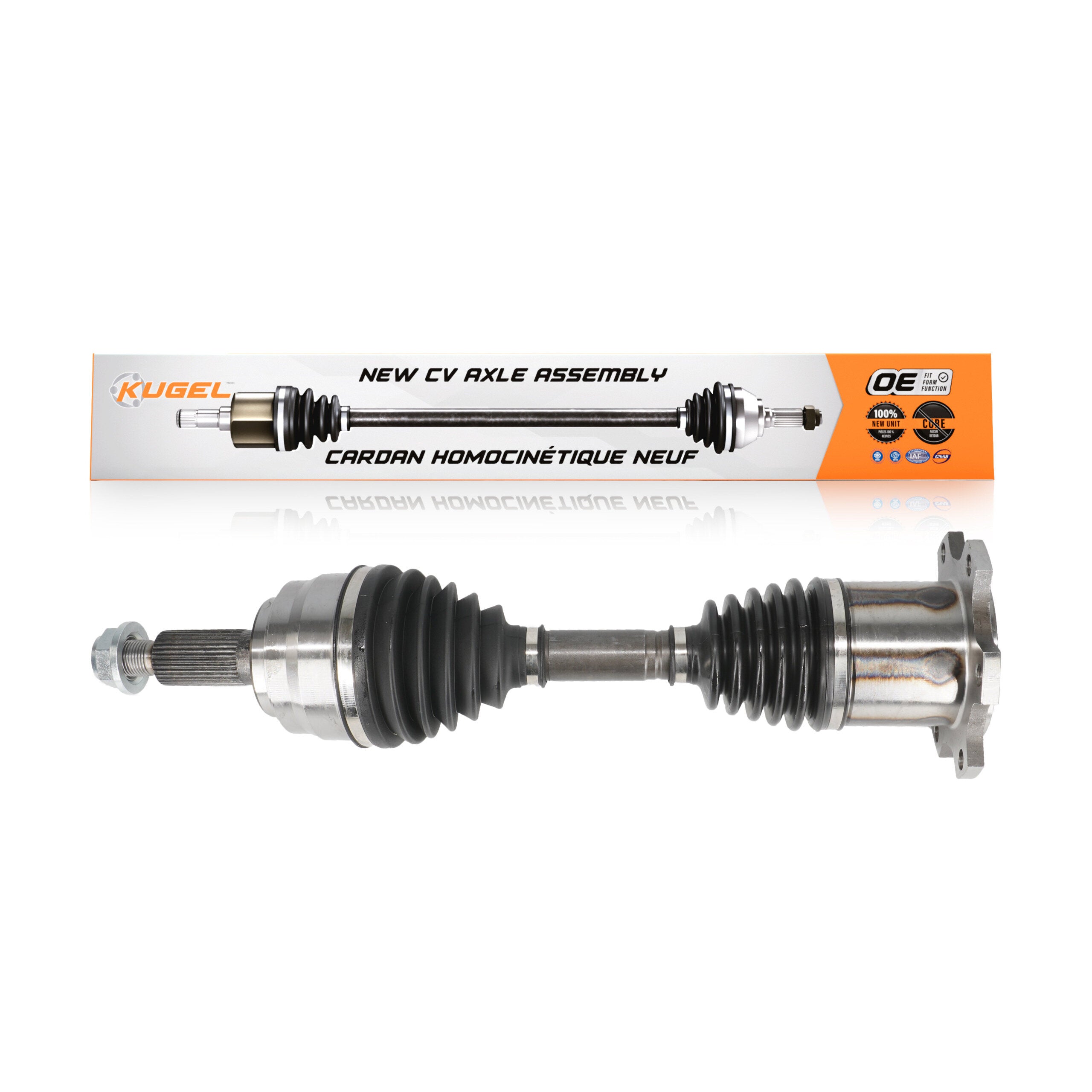 Kugel NCV-FD11123 CV Axle Shaft for 1997-2004 Ford F-150 Heritage, Lincoln Navigator, Ford Expedition - Front Left, Front Right