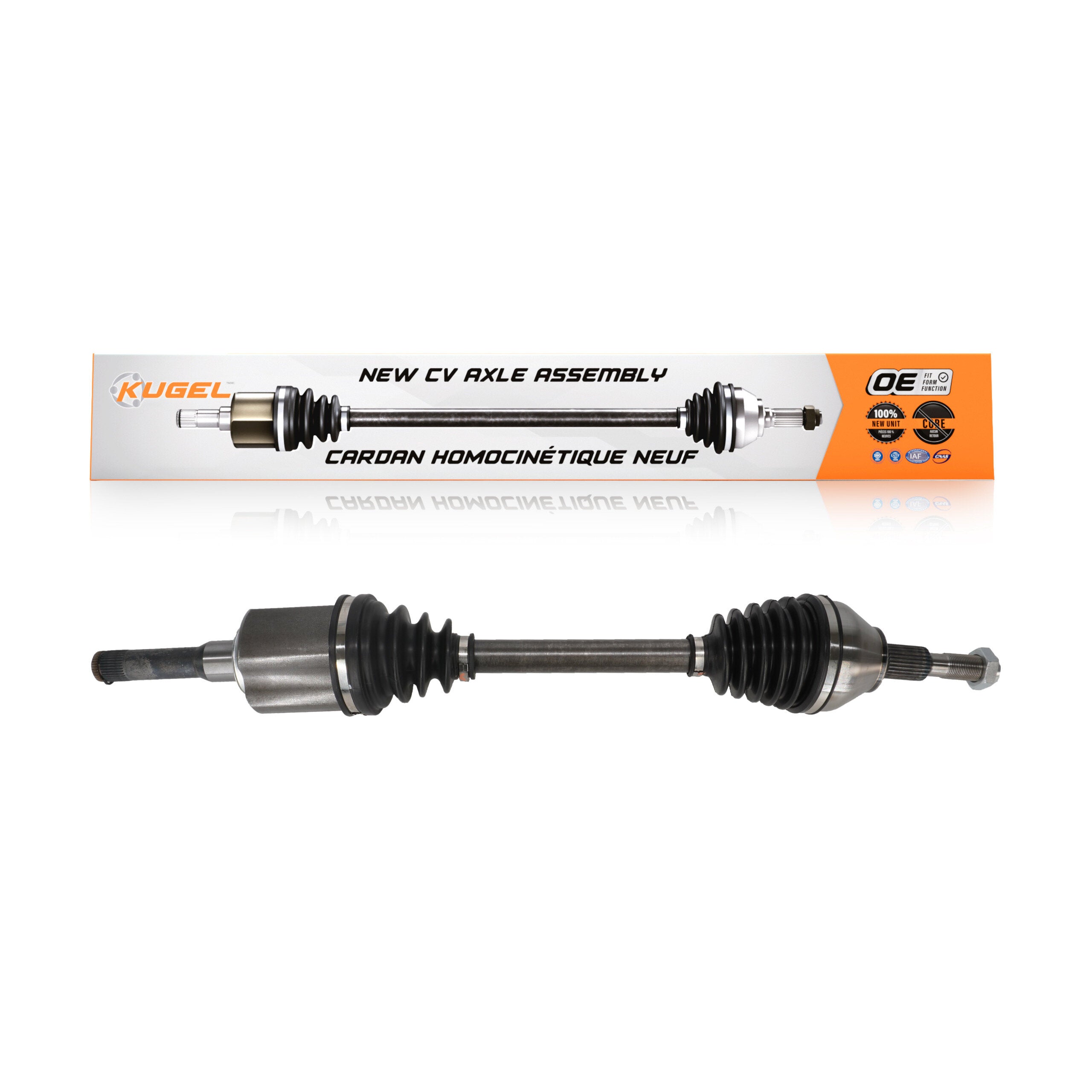 Kugel NCV-FD11126 CV Axle Shaft for 2015-2018 Ford Edge - Front Left