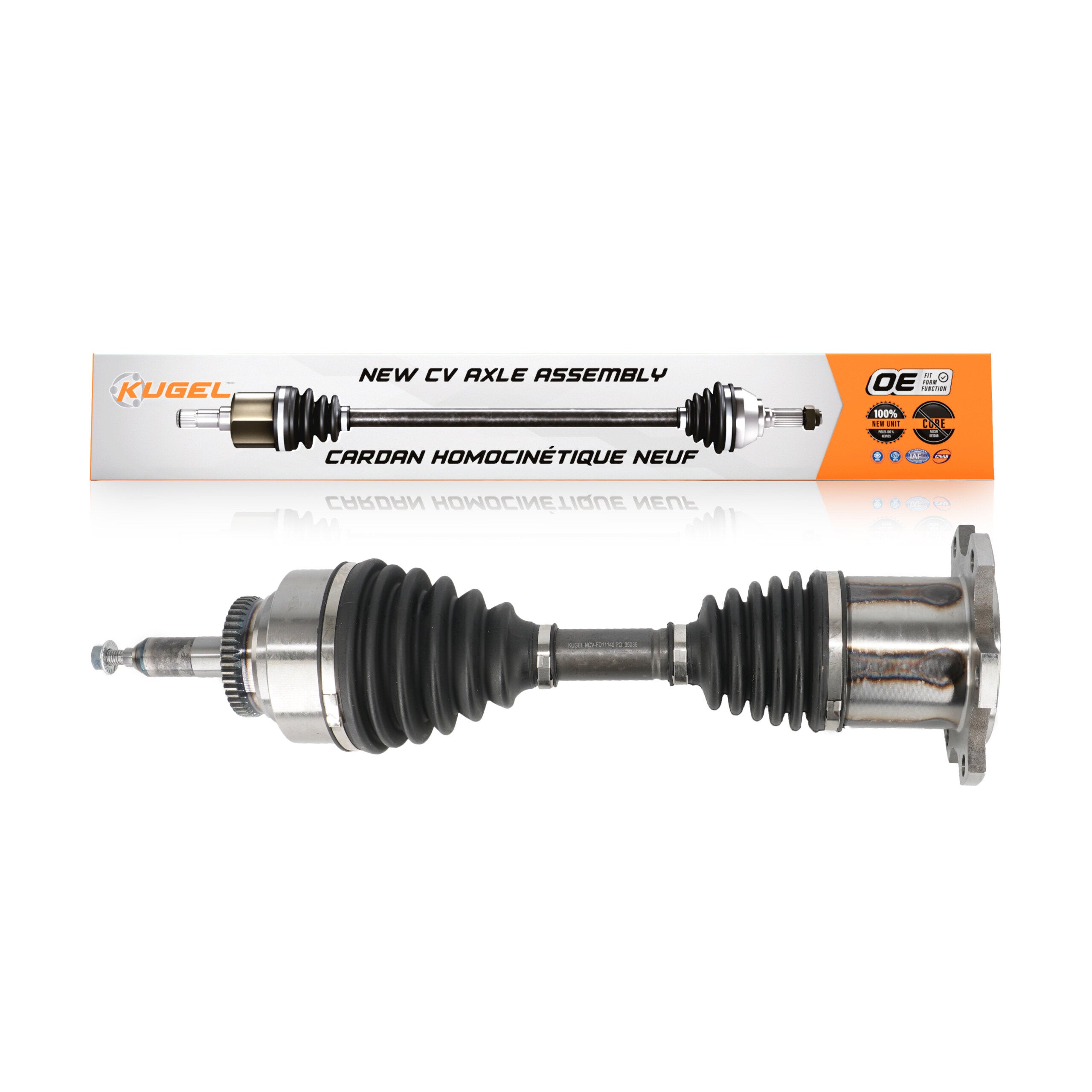 Kugel NCV-FD11140 CV Axle Shaft for 2003-2008 Lincoln Mark LT, Ford F-150, Ford Expedition - Front Left, Front Right