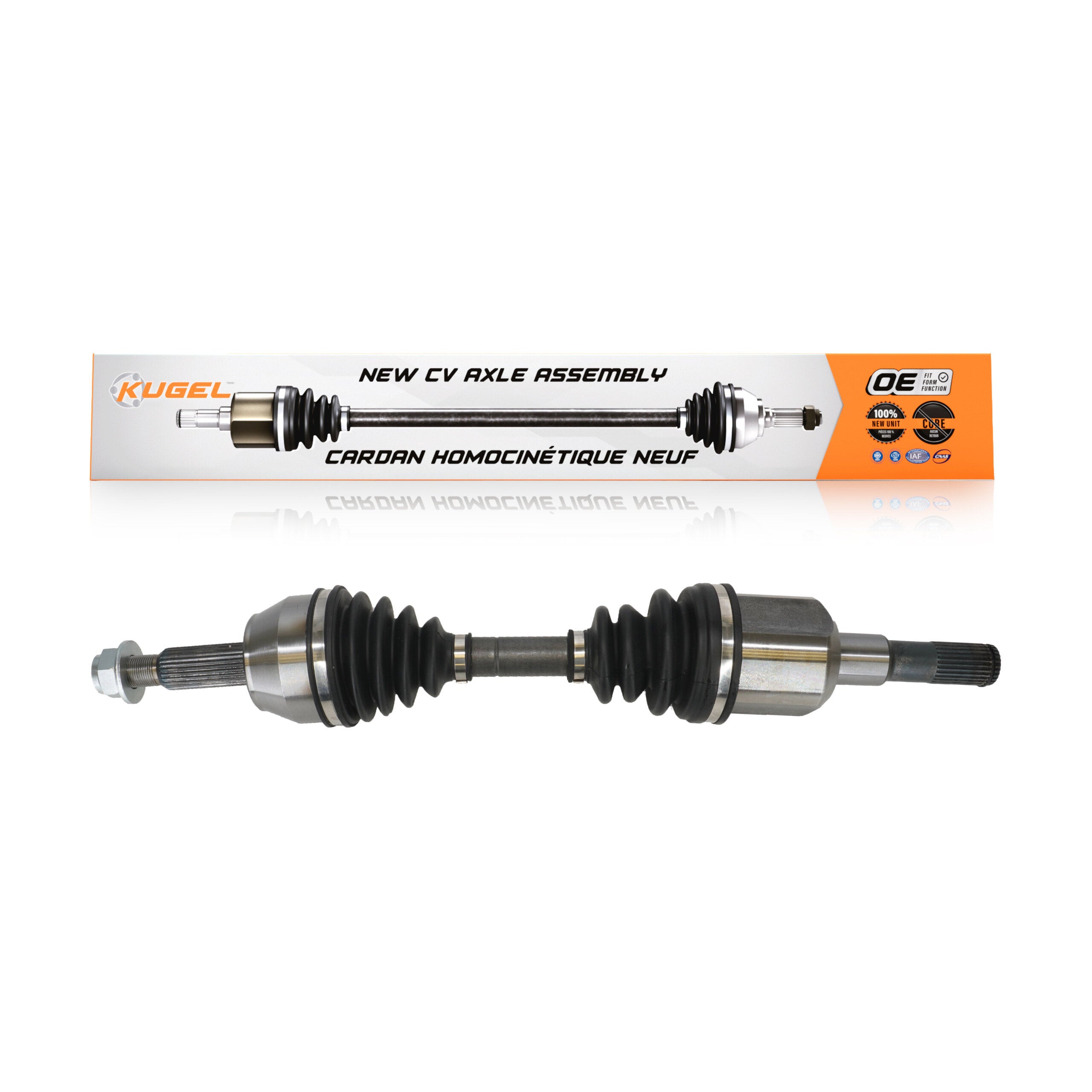 Kugel NCV-FD11151 CV Axle Shaft for 2002-2011 Mazda B4000, Ford Explorer Sport Trac, Ford Ranger - Front Left