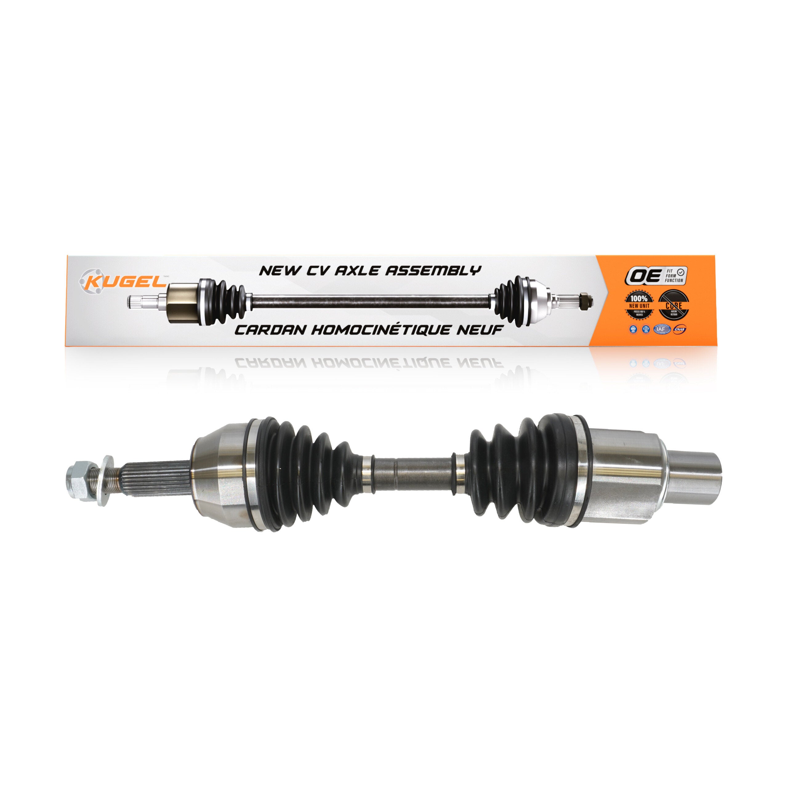 Kugel NCV-FD11152 CV Axle Shaft for 2002-2011 Mazda B4000, Ford Explorer Sport, Ford Explorer Sport Trac - Front Right