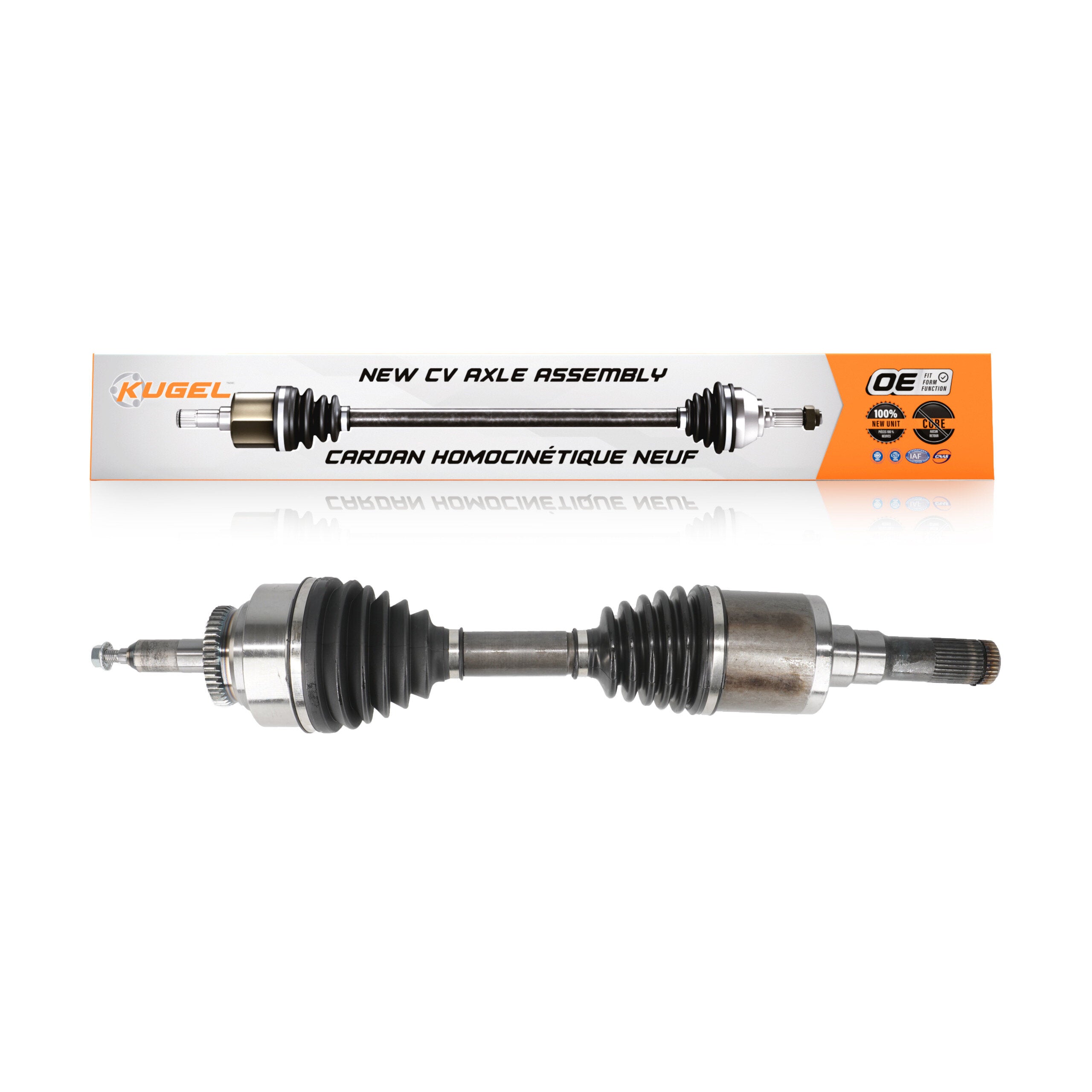 Kugel NCV-FD11158 CV Axle Shaft for 2007-2015 Ford F-150, Ford Lobo, Ford Expedition - Front Left