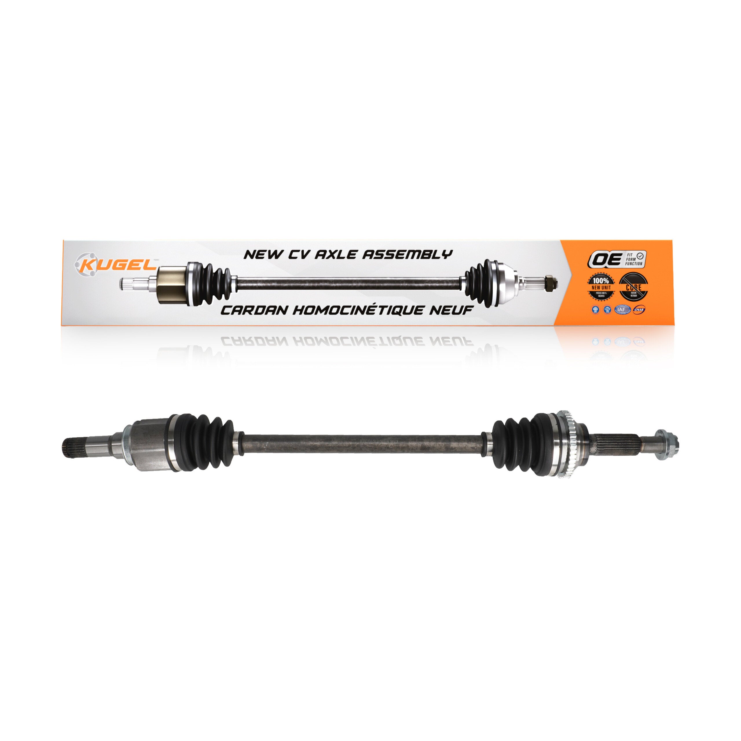Kugel NCV-FD11162 CV Axle Shaft for 2008-2012 Mercury Mariner, Ford Escape, Mazda Tribute - Rear Left