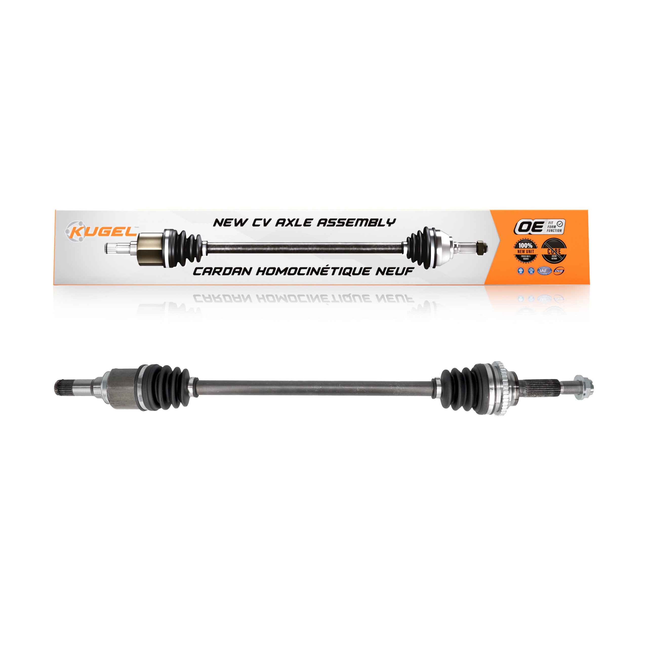 Kugel NCV-FD11163 CV Axle Shaft for 2008-2012 Mercury Mariner, Ford Escape, Mazda Tribute - Rear Right