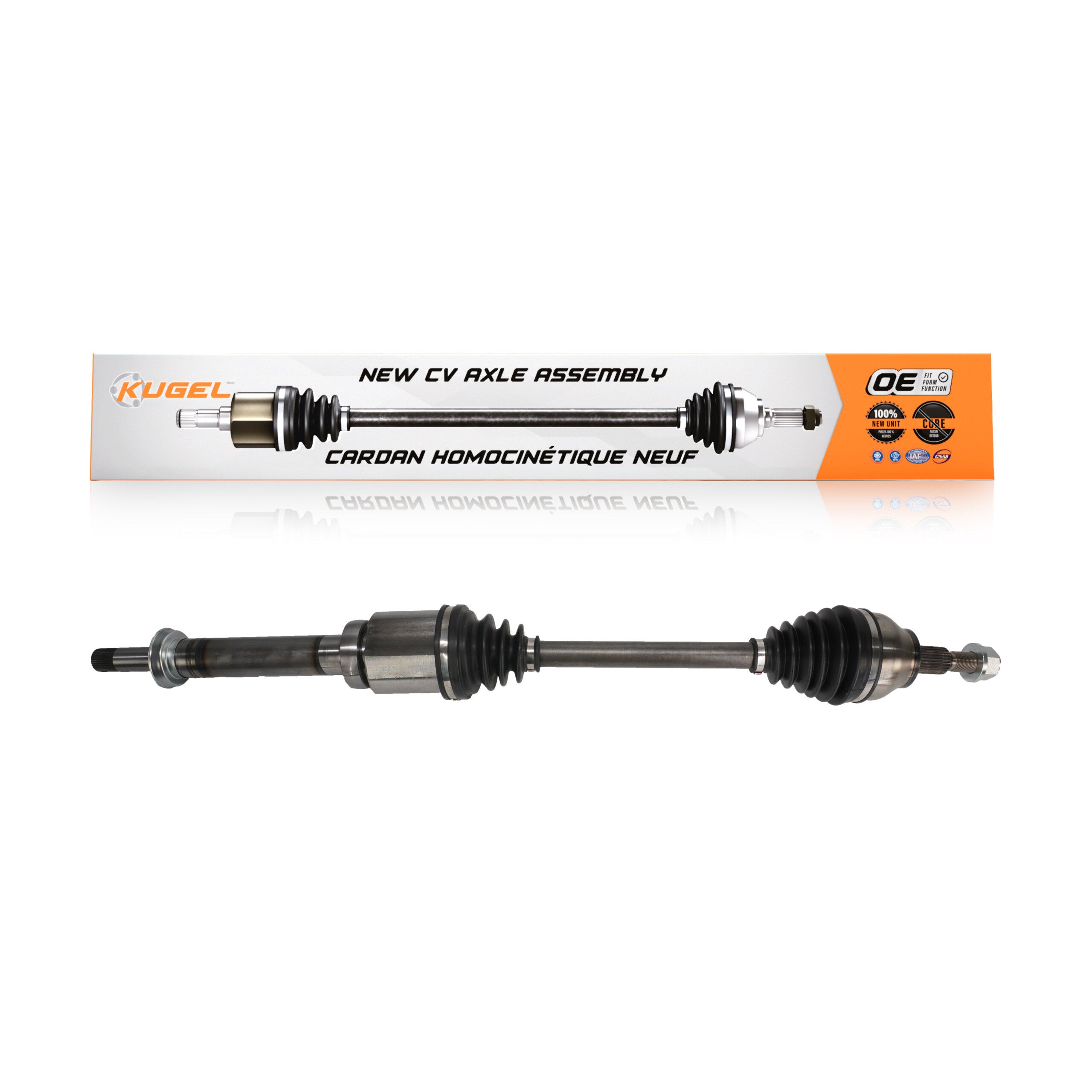 Kugel NCV-FD11165 CV Axle Shaft for 2013-2019 Ford Escape - Front Right