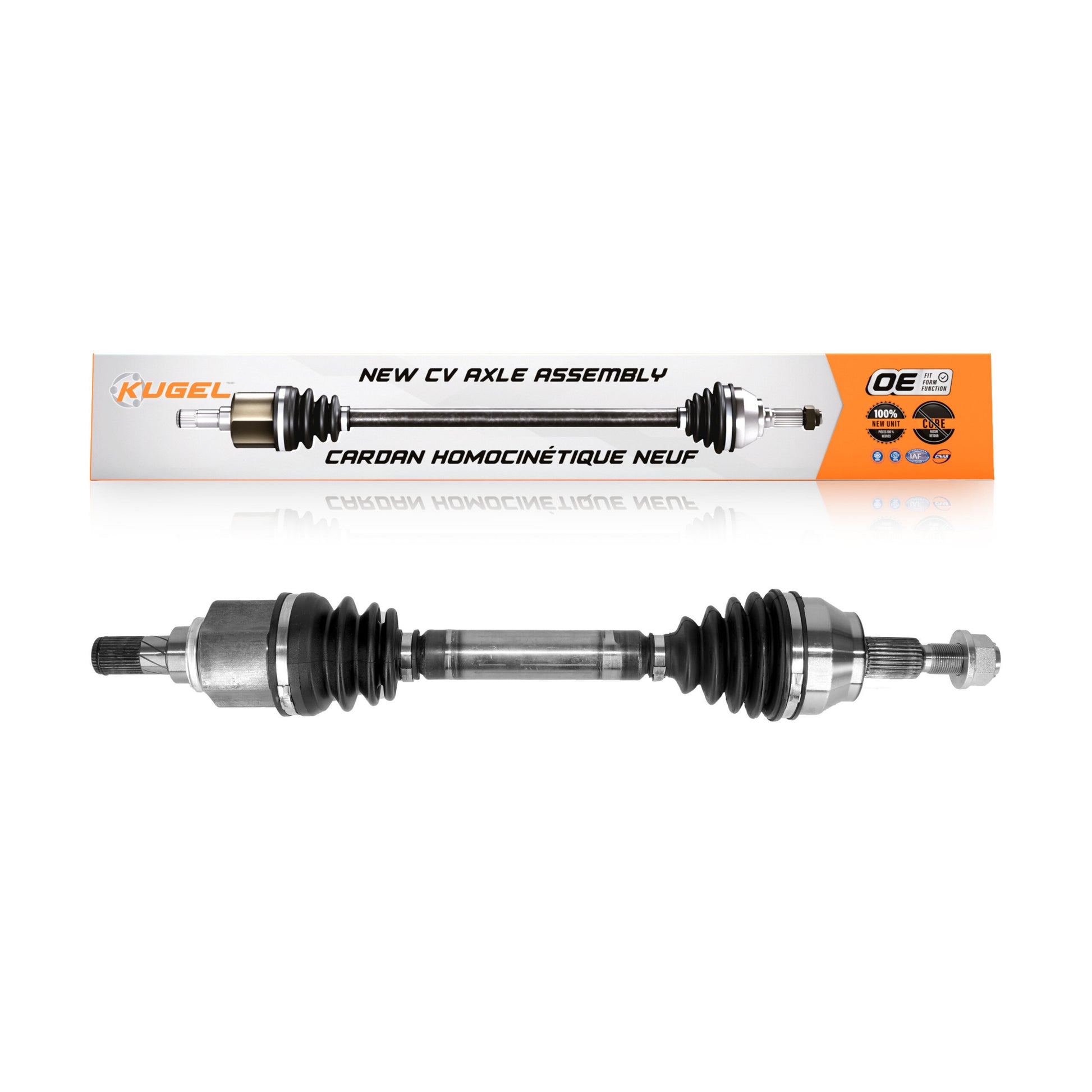 Kugel NCV-FD11182 CV Axle Shaft for 2012-2018 Ford Focus - Front Left