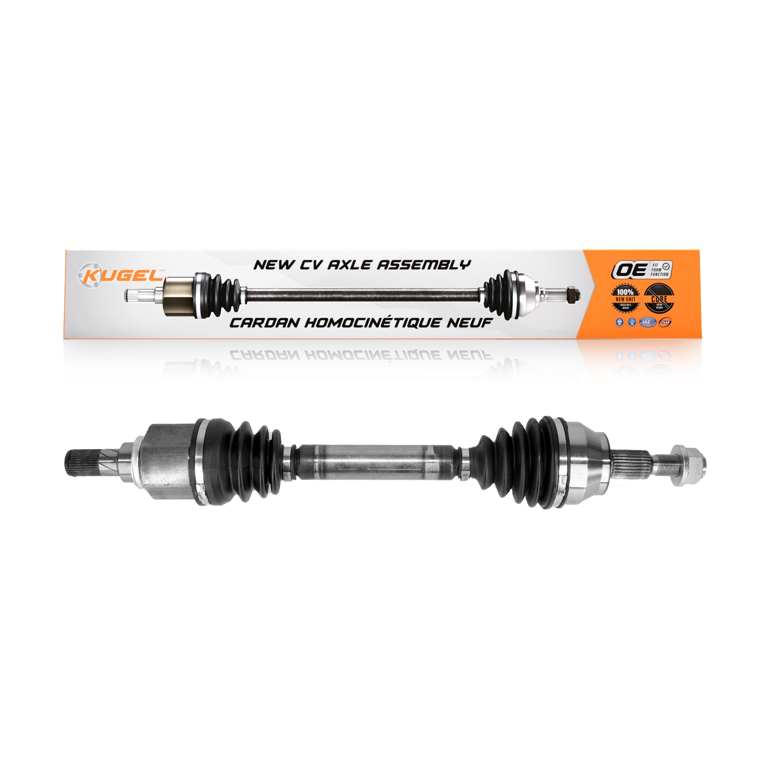 Kugel NCV-FD11182 CV Axle Shaft for 2012-2018 Ford Focus - Front Left