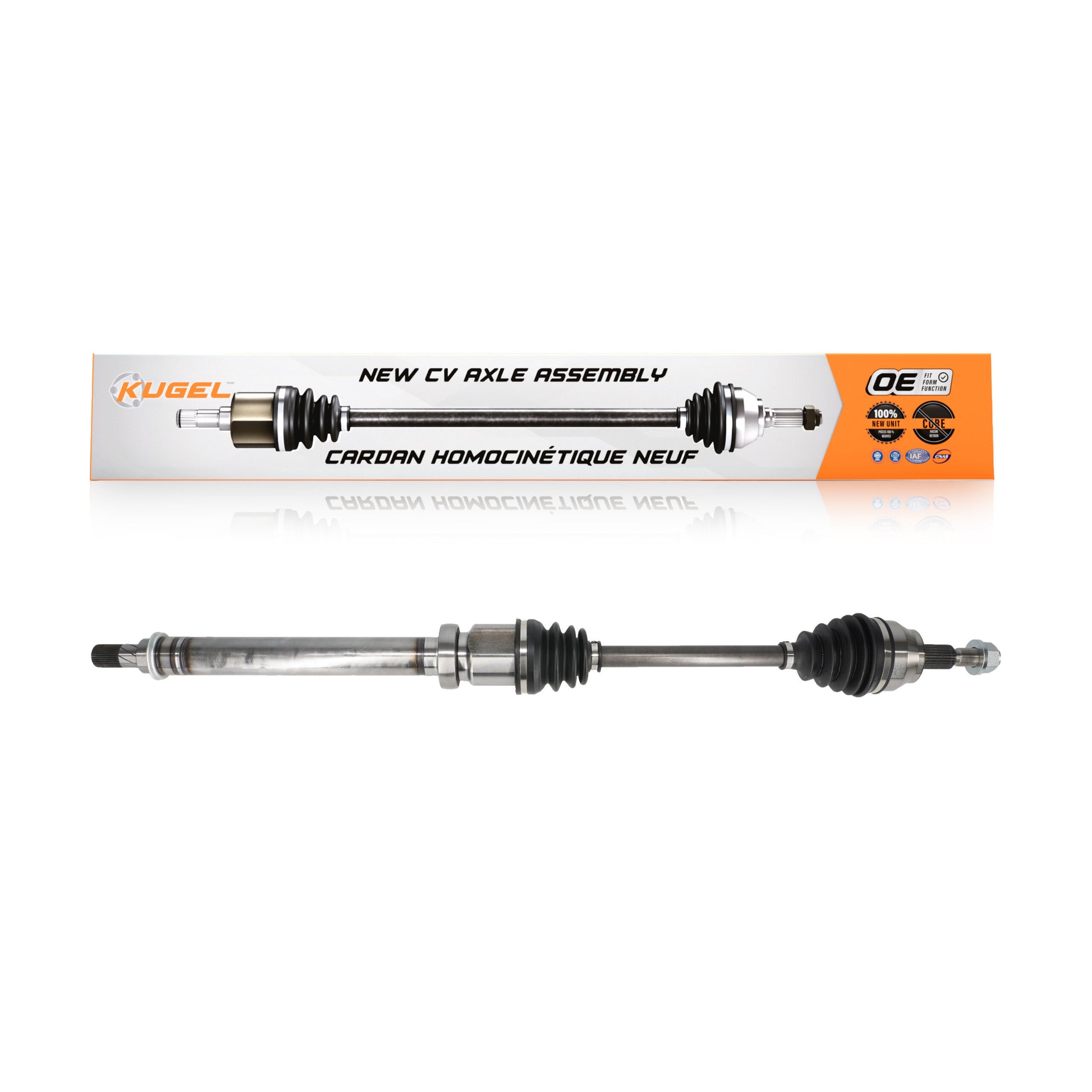Kugel NCV-FD11183 CV Axle Shaft for 2012-2018 Ford Focus - Front Right