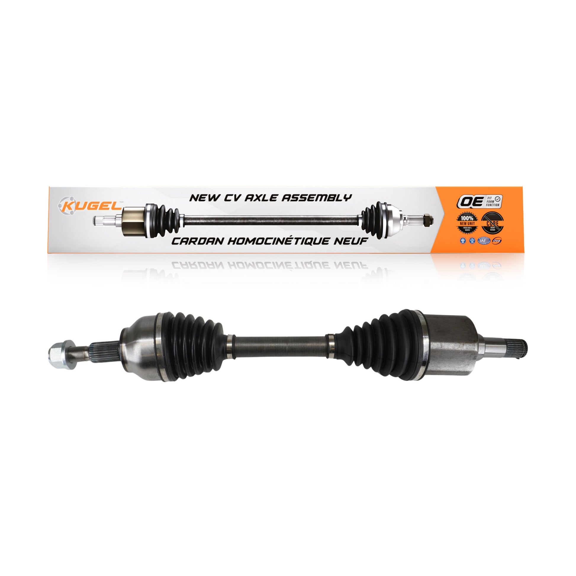 Kugel NCV-FD11184 CV Axle Shaft for 2012-2018 Ford Focus - Front Left