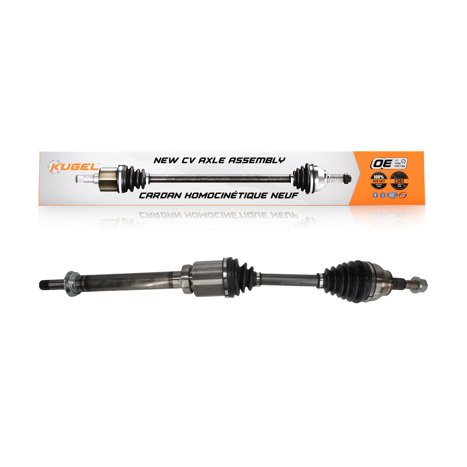 Kugel NCV-FD11210 CV Axle Shaft for 2013-2019 Ford Escape - Front Right