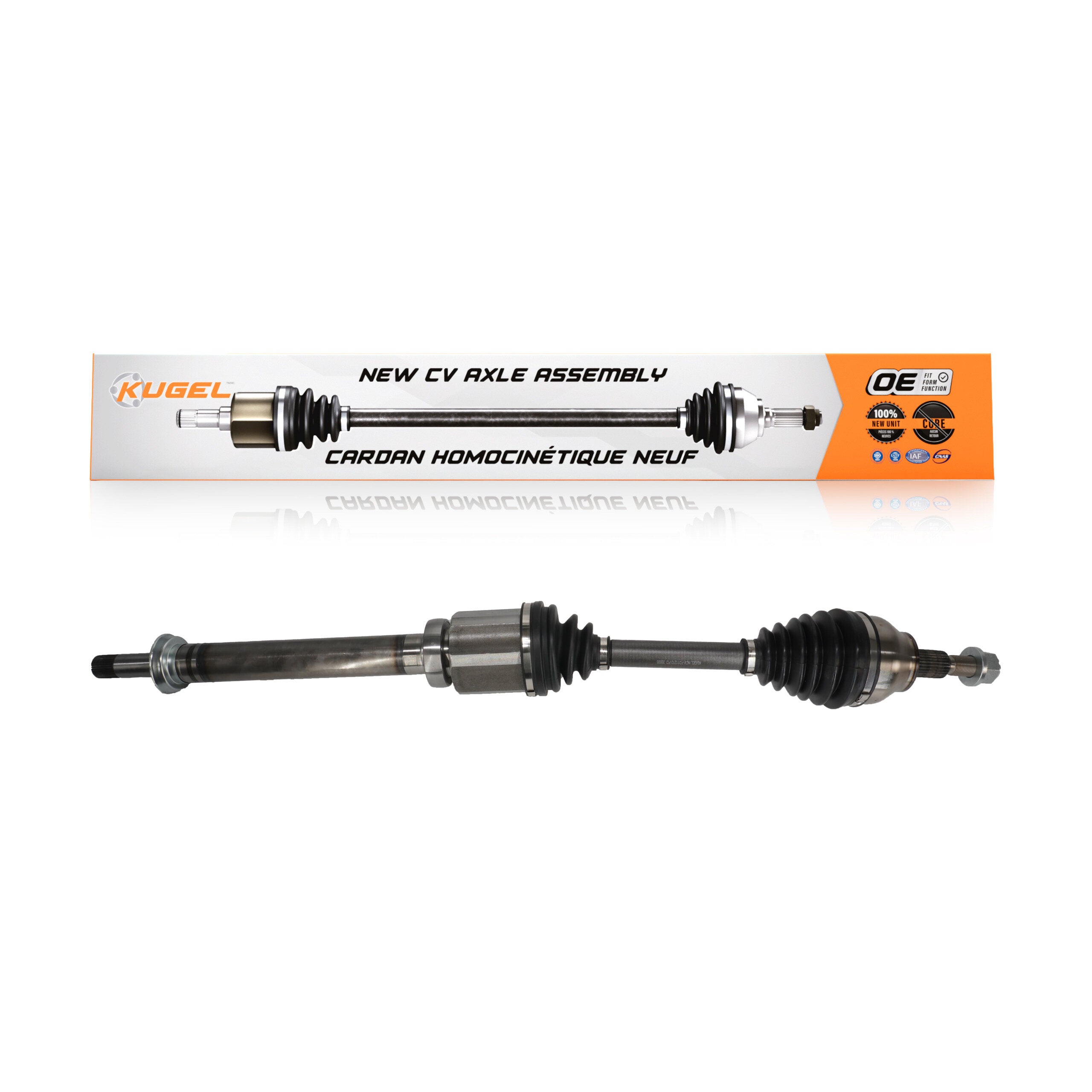 Kugel NCV-FD11210 CV Axle Shaft for 2013-2019 Ford Escape - Front Right