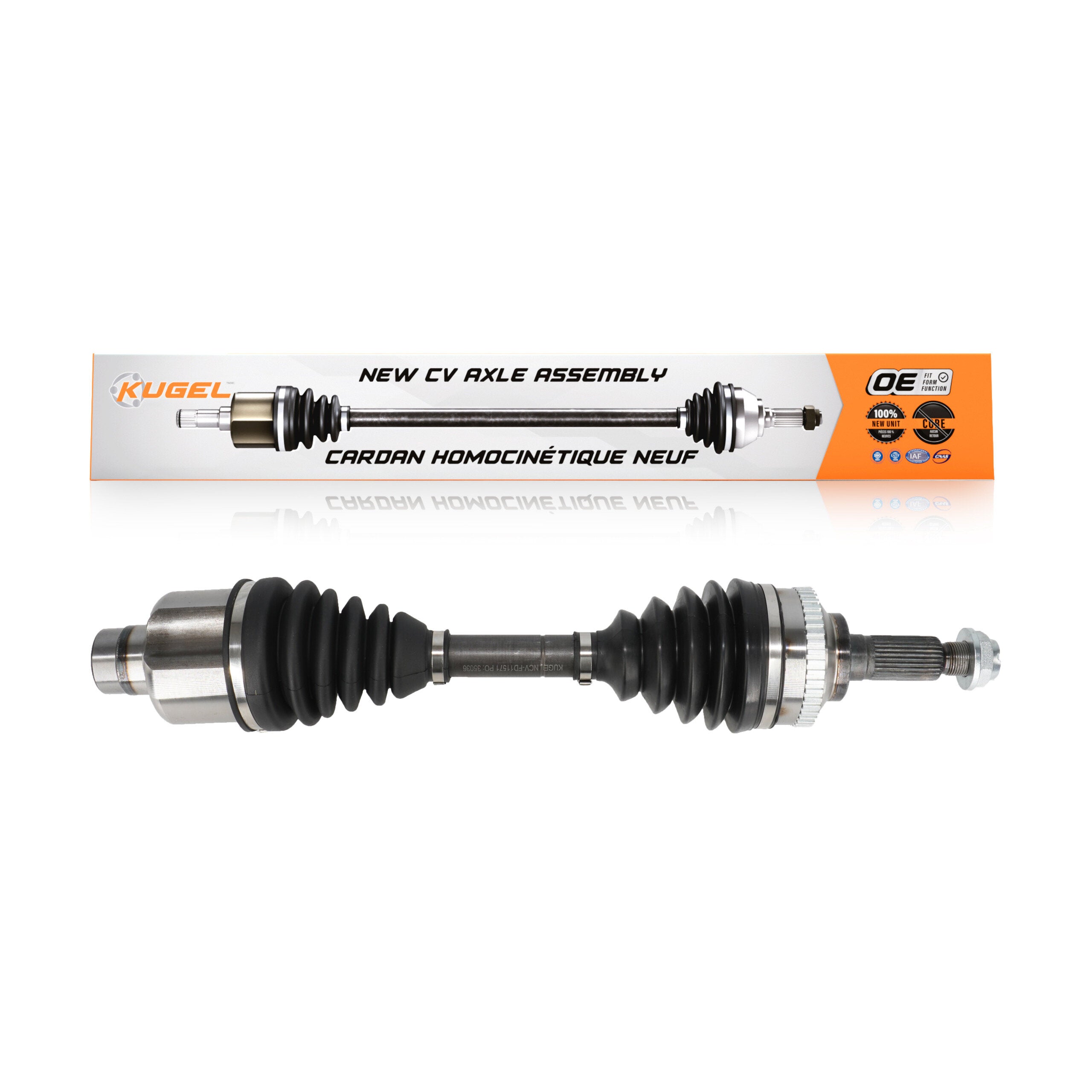 Kugel NCV-FD11571 CV Axle Shaft for 2001-2012 Mazda Tribute, Ford Escape, Mercury Mariner - Front Right