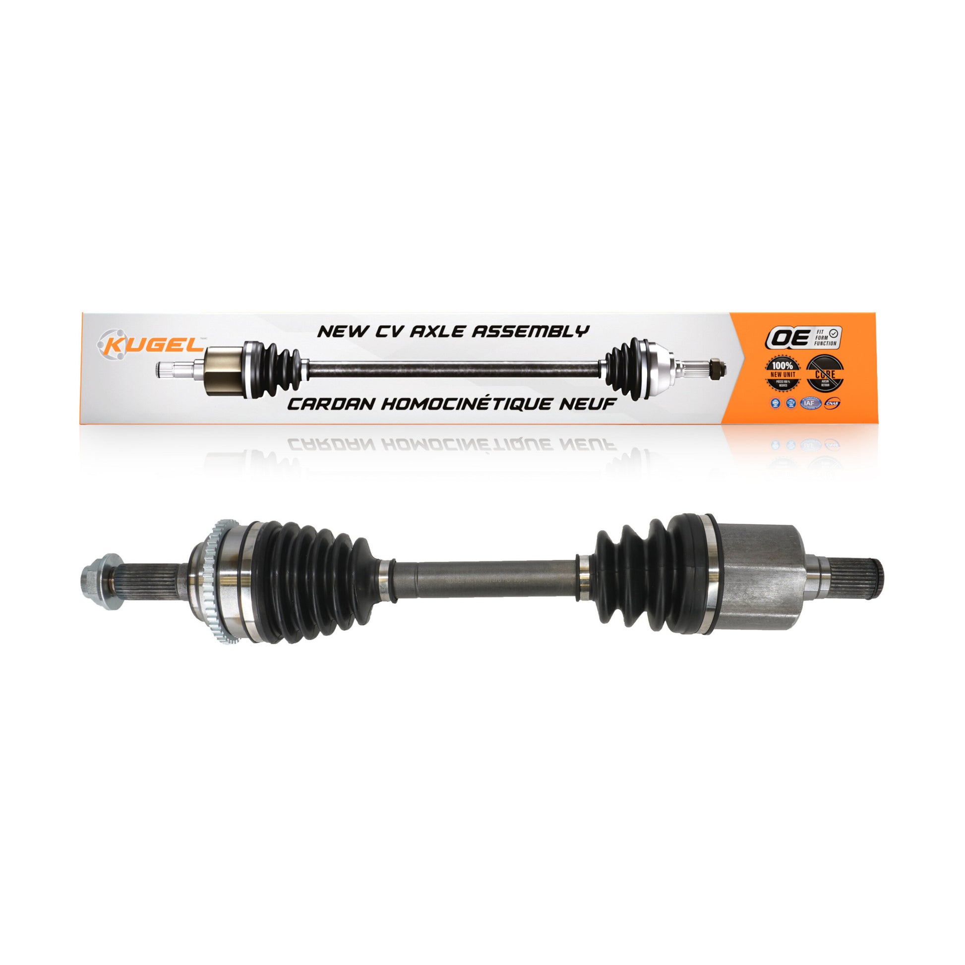 Kugel NCV-FD47578 CV Axle Shaft for 2006-2009 Ford Fusion, Mercury Milan, Lincoln Zephyr - Front Left