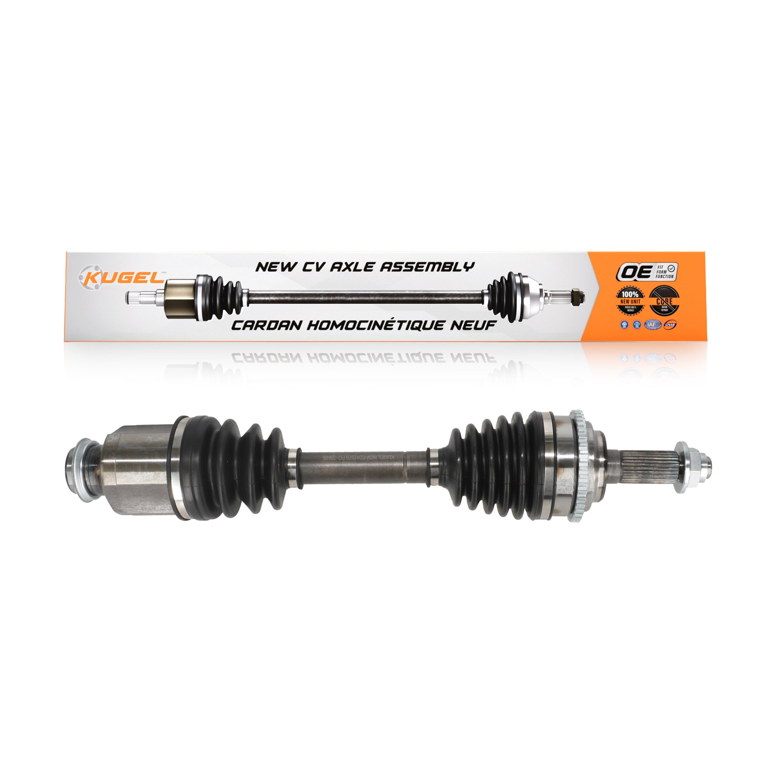 Kugel NCV-FD47579 CV Axle Shaft for 2006-2012 Mercury Milan, Ford Fusion, Lincoln Zephyr - Front Right