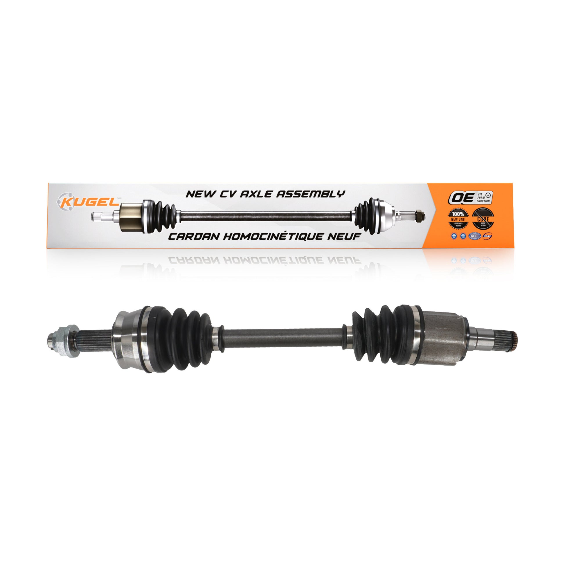 Kugel NCV-FI76001 CV Axle Shaft for 2012-2017 Fiat 500 - Front Left