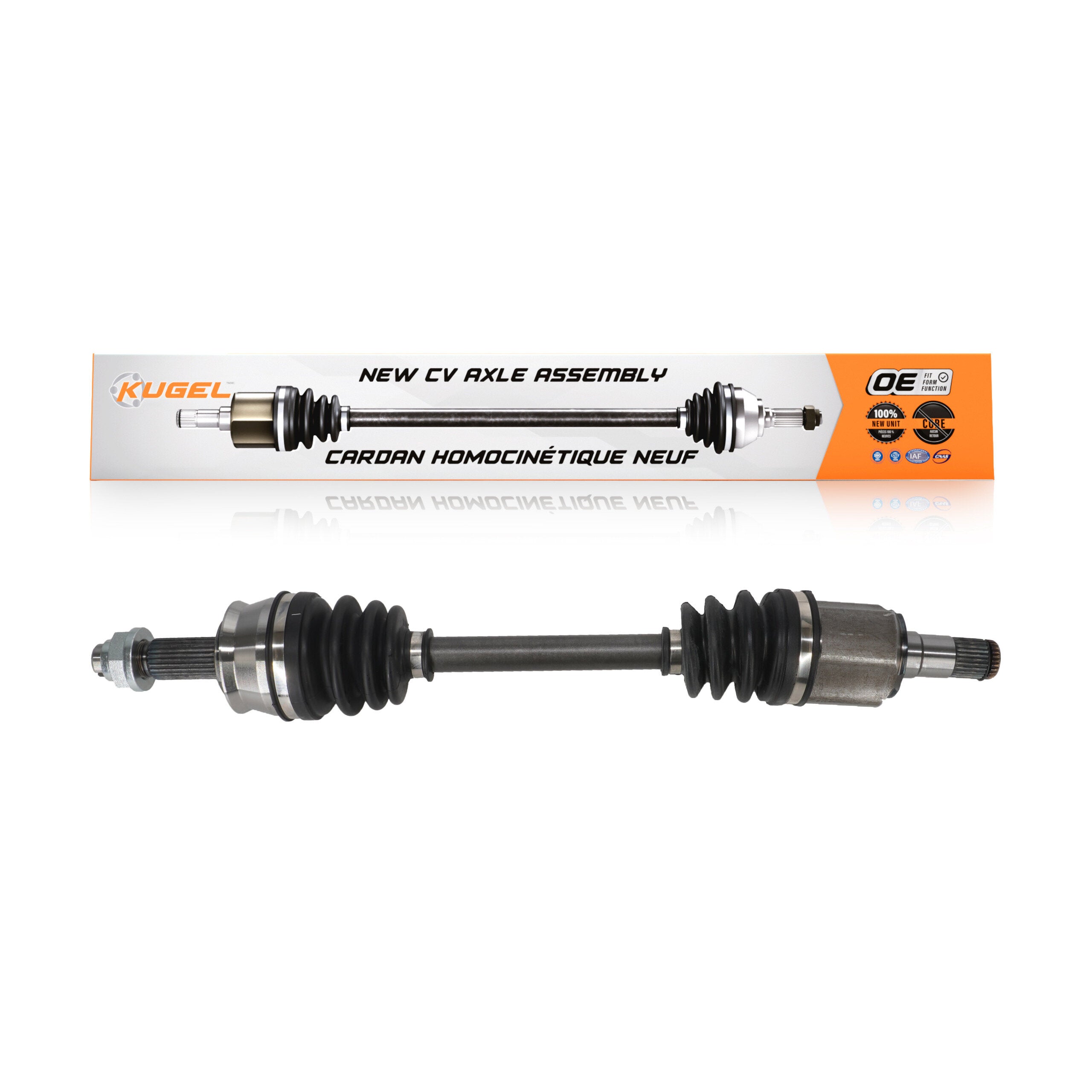 Kugel NCV-FI76001 CV Axle Shaft for 2012-2017 Fiat 500 - Front Left