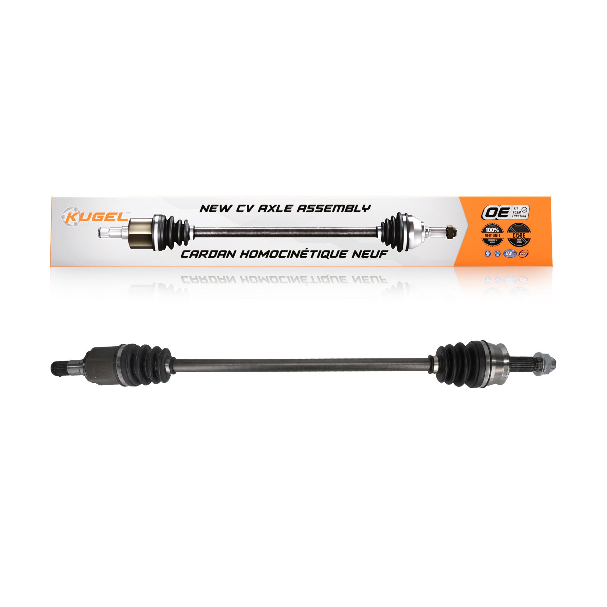 Kugel NCV-FI76002 CV Axle Shaft for 2012-2017 Fiat 500 - Front Right