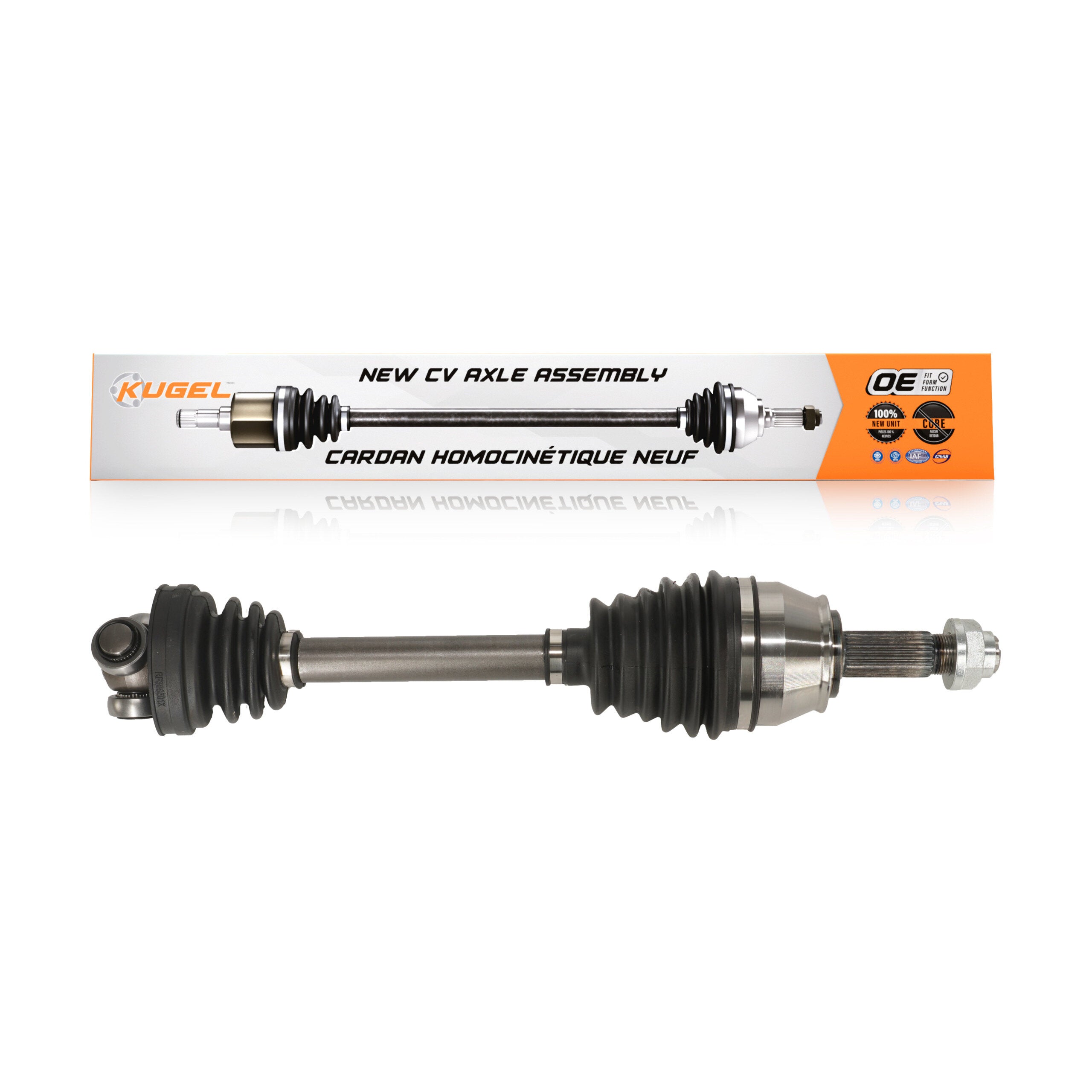 Kugel NCV-FI76005 CV Axle Shaft for 2012-2017 Fiat 500 - Front Left