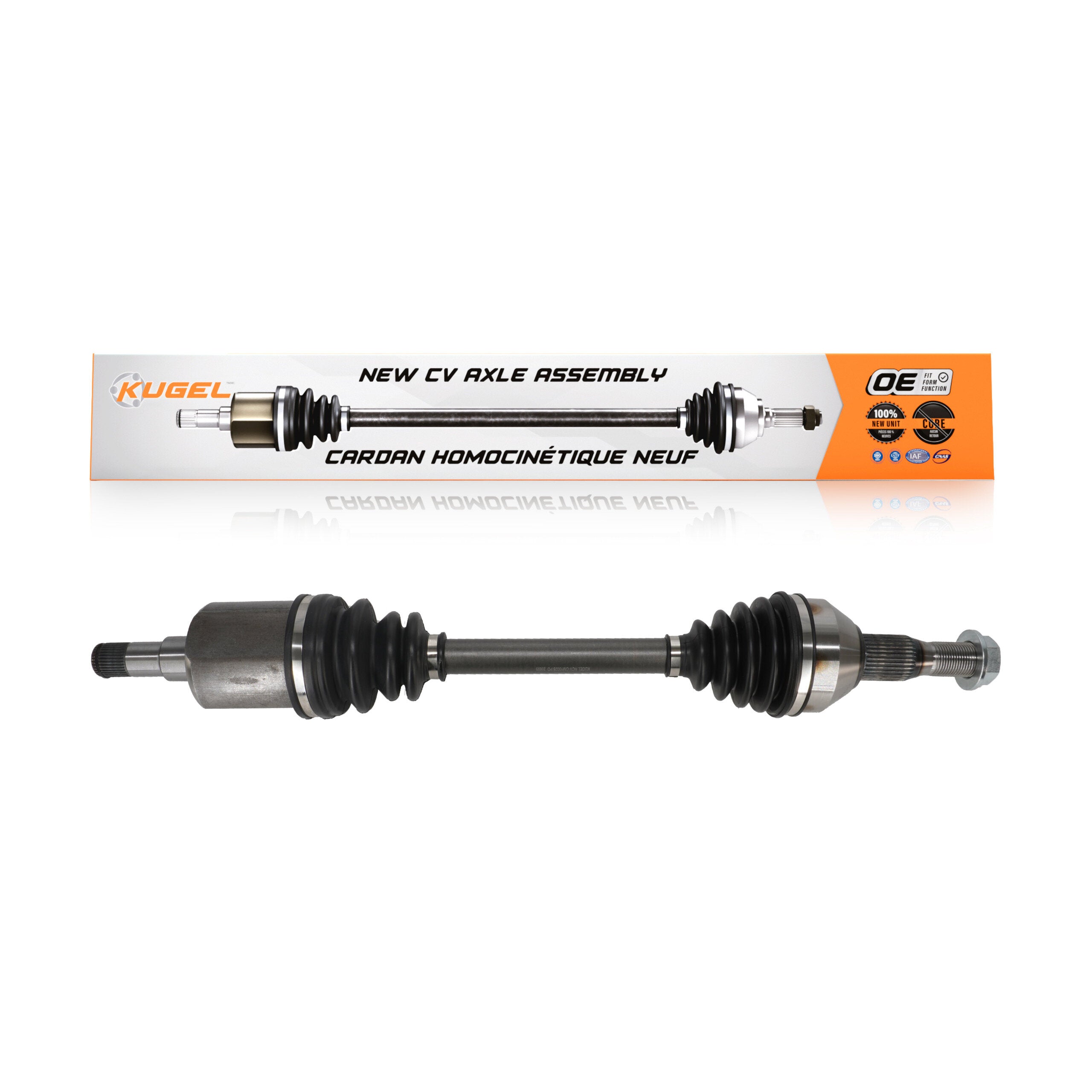 Kugel NCV-GM10028 CV Axle Shaft for 1995-2011 Buick Lucerne, Pontiac Bonneville, Oldsmobile Aurora - Front Right