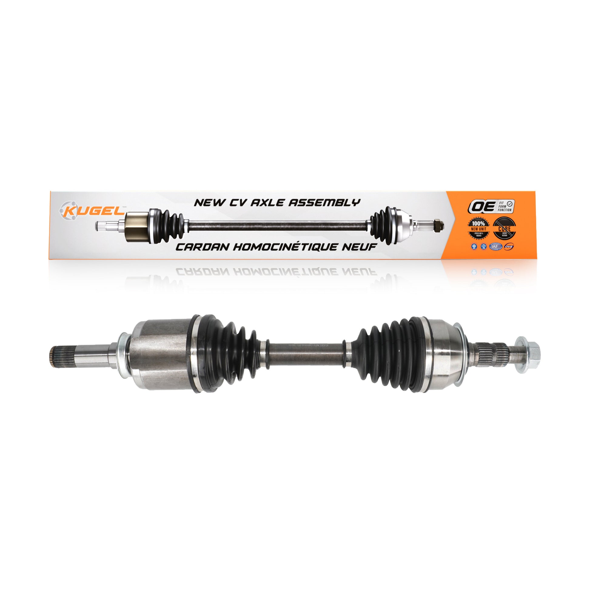 Kugel NCV-GM10046 CV Axle Shaft for 2010-2020 Cadillac XTS, Chevrolet Impala, Buick LaCrosse - Front Left