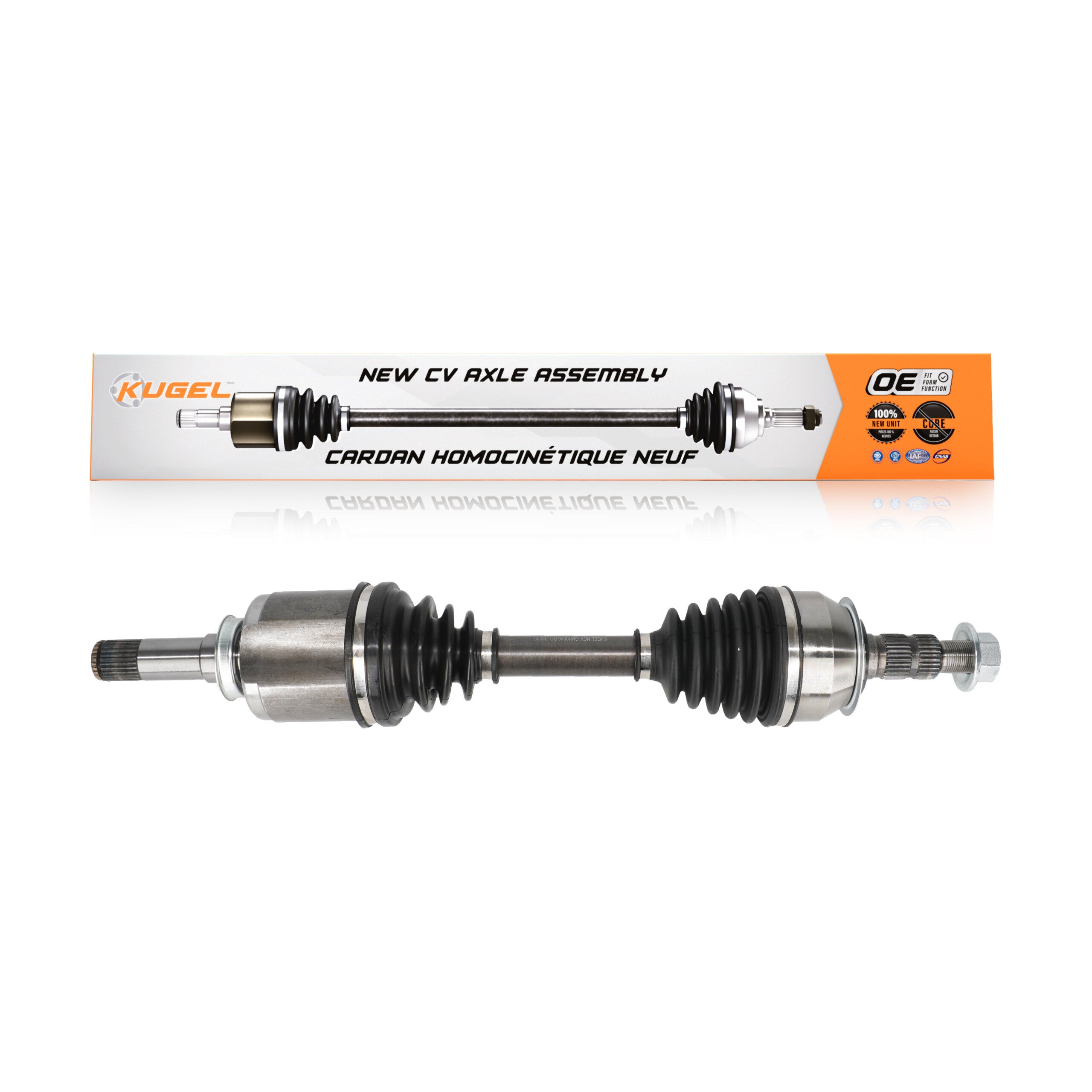 Kugel NCV-GM10046 CV Axle Shaft for 2010-2020 Cadillac XTS, Chevrolet Impala, Buick LaCrosse - Front Left