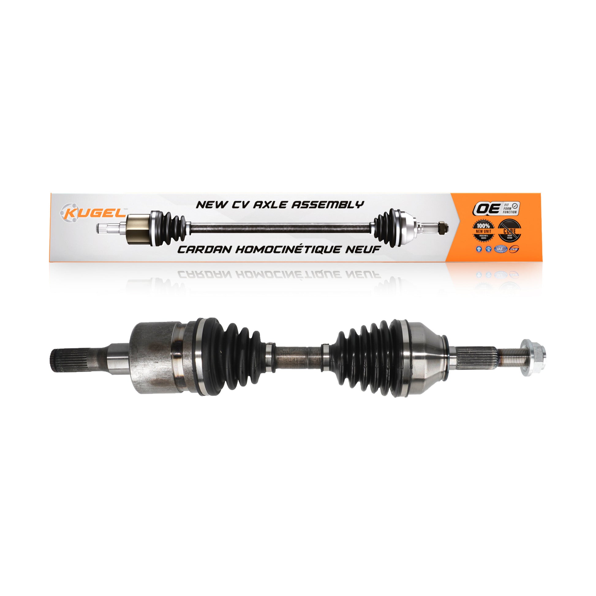 Kugel NCV-GM10047 CV Axle Shaft for 2004-2012 GMC Canyon, Isuzu i-370, Isuzu i-350 - Front Left, Front Right