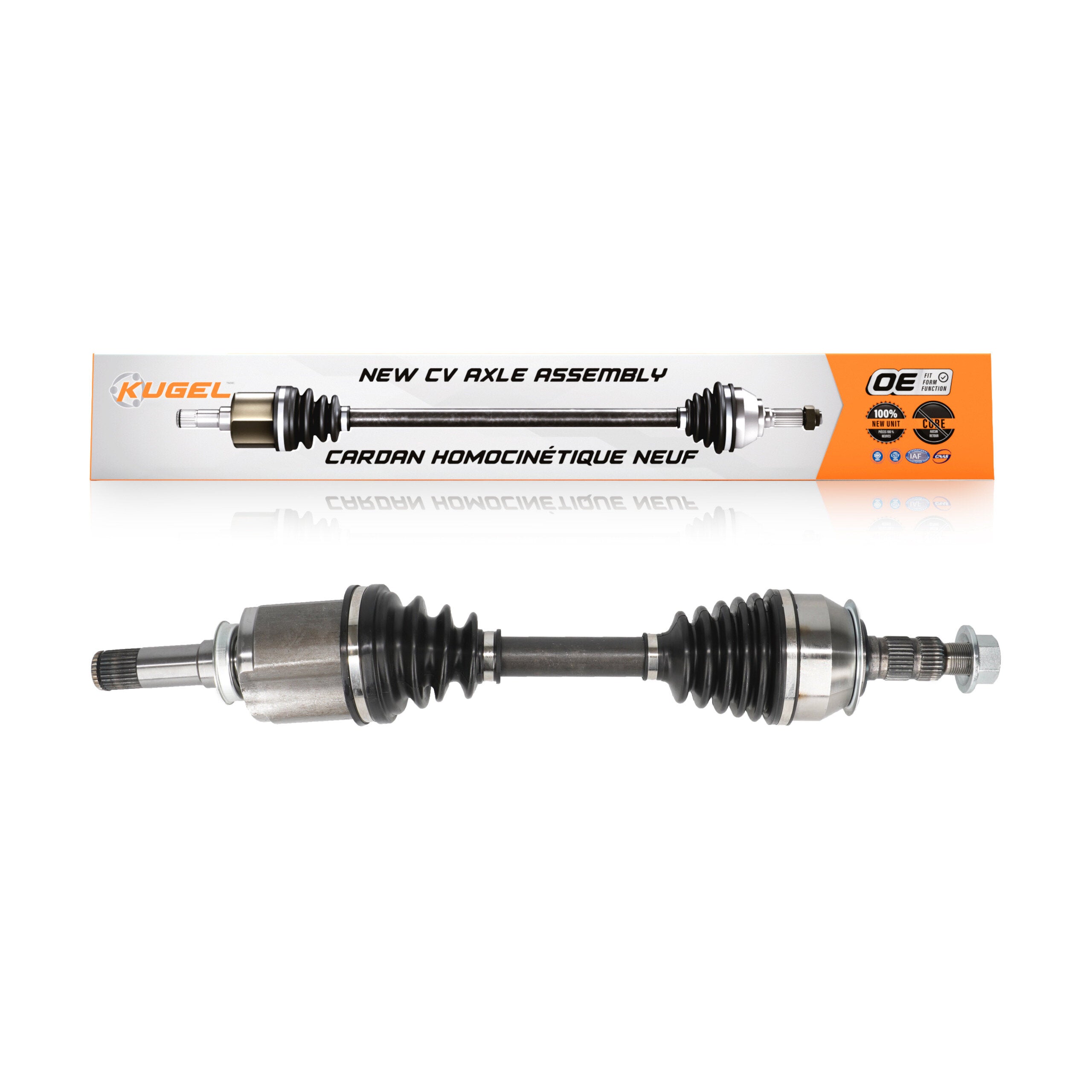 Kugel NCV-GM10049 CV Axle Shaft for 2010-2019 Cadillac XTS, Chevrolet Impala, Chevrolet Malibu - Front Right